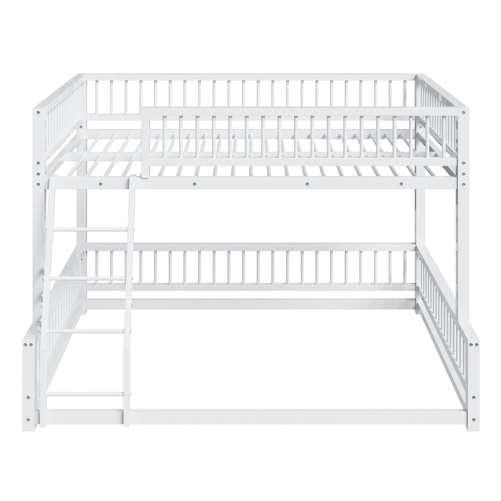 Bunk Bed Frame With Ladder And Safety Guardrails - Image 31