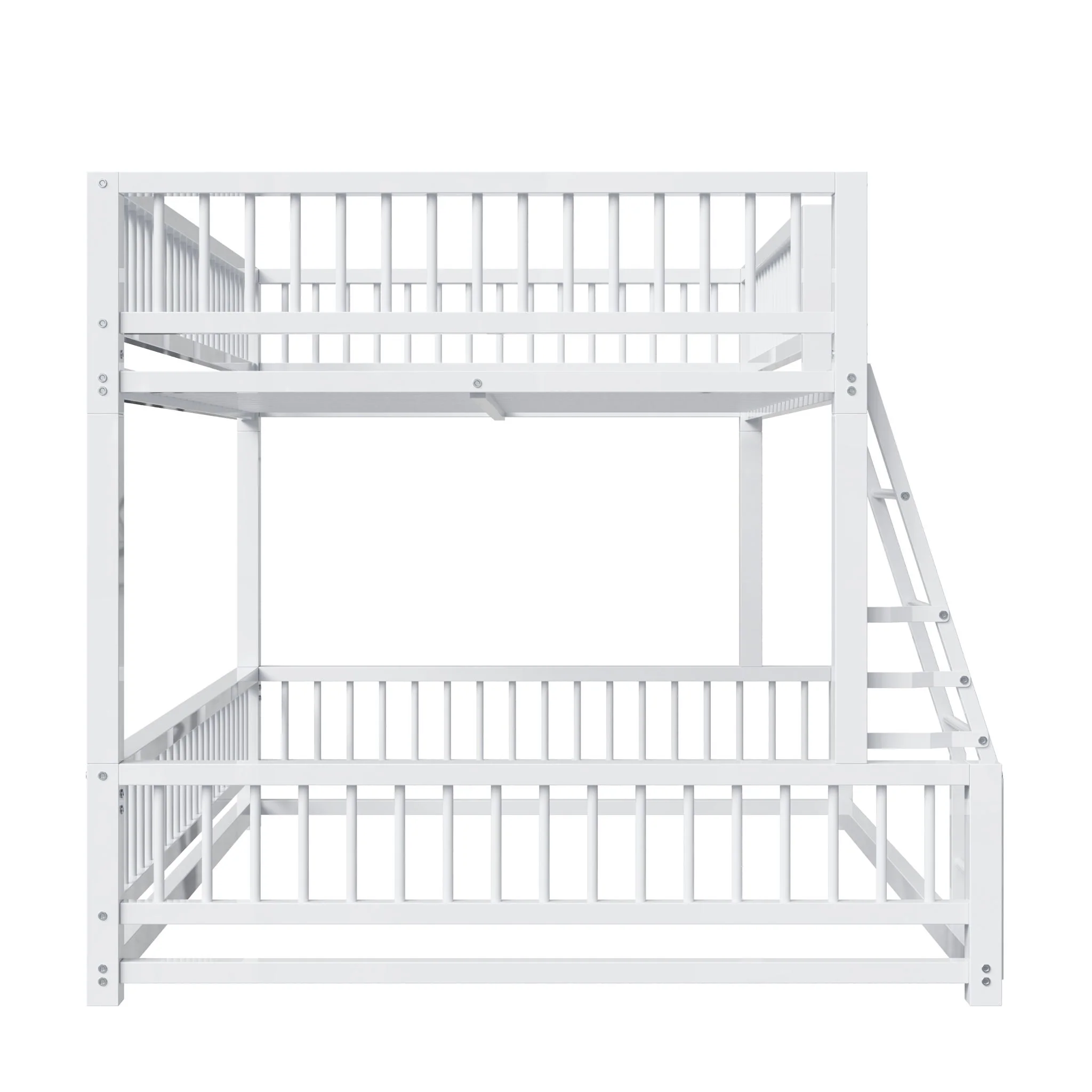Bunk Bed Frame With Ladder And Safety Guardrails - Image 34