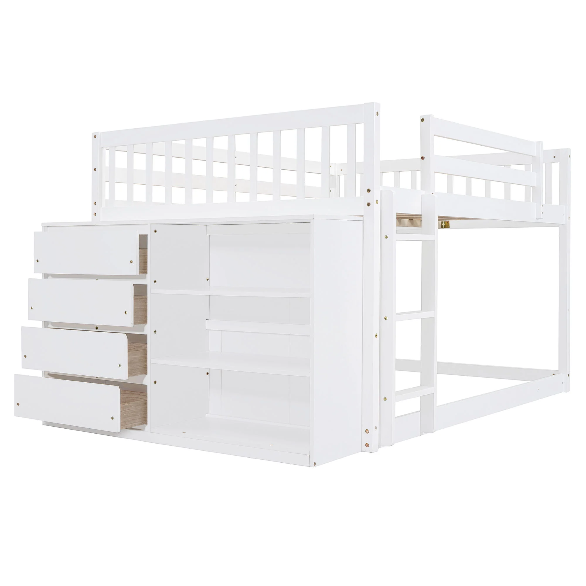 Bunk Bed With 4 Drawers And 3 Shelves - Image 3