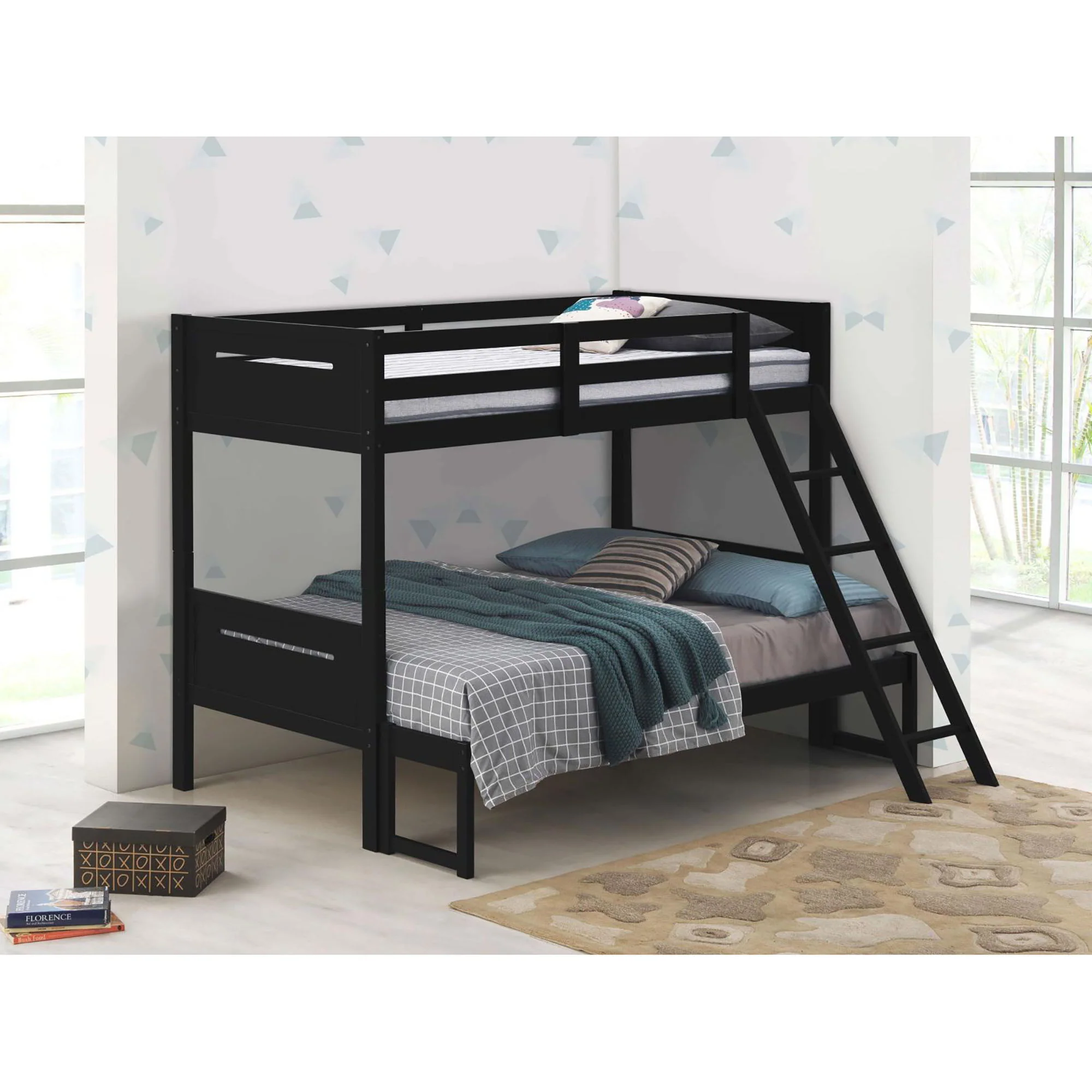 Bunk Bed With Built In Ladder, Safety Guardrails And Angled Access Step - Image 17