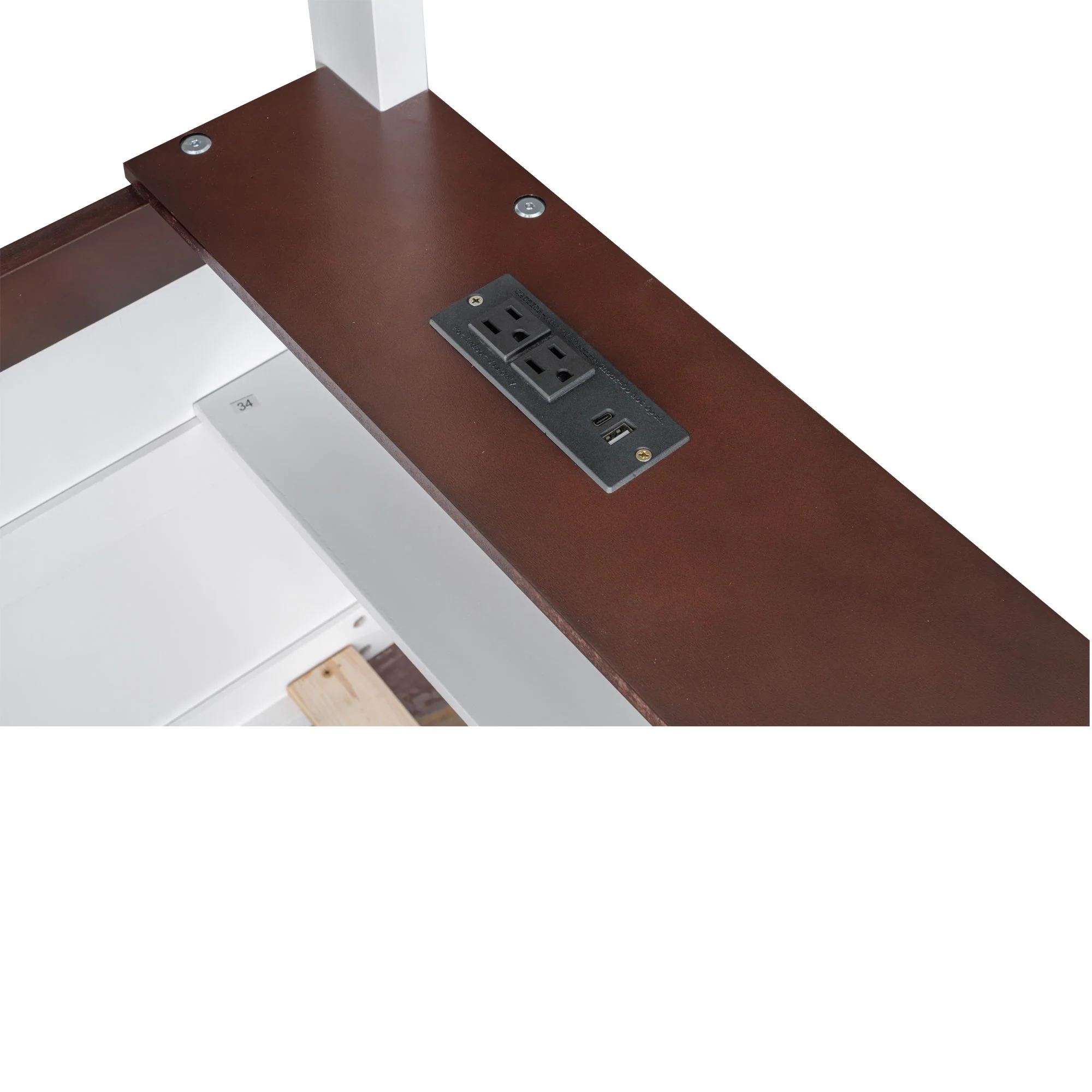 Bunk Bed With Built In Shelves, Storage Box, LED Light And USB Charging Station - Image 16