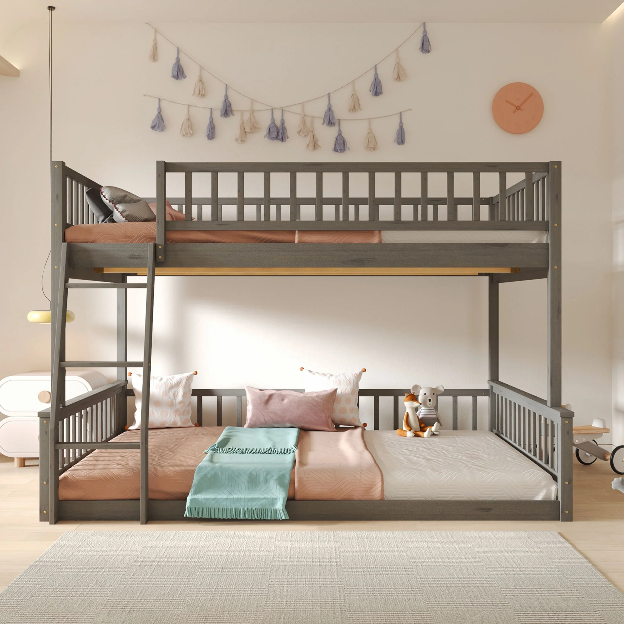 Bunk Bed With Ladder And Guardrails - Image 20