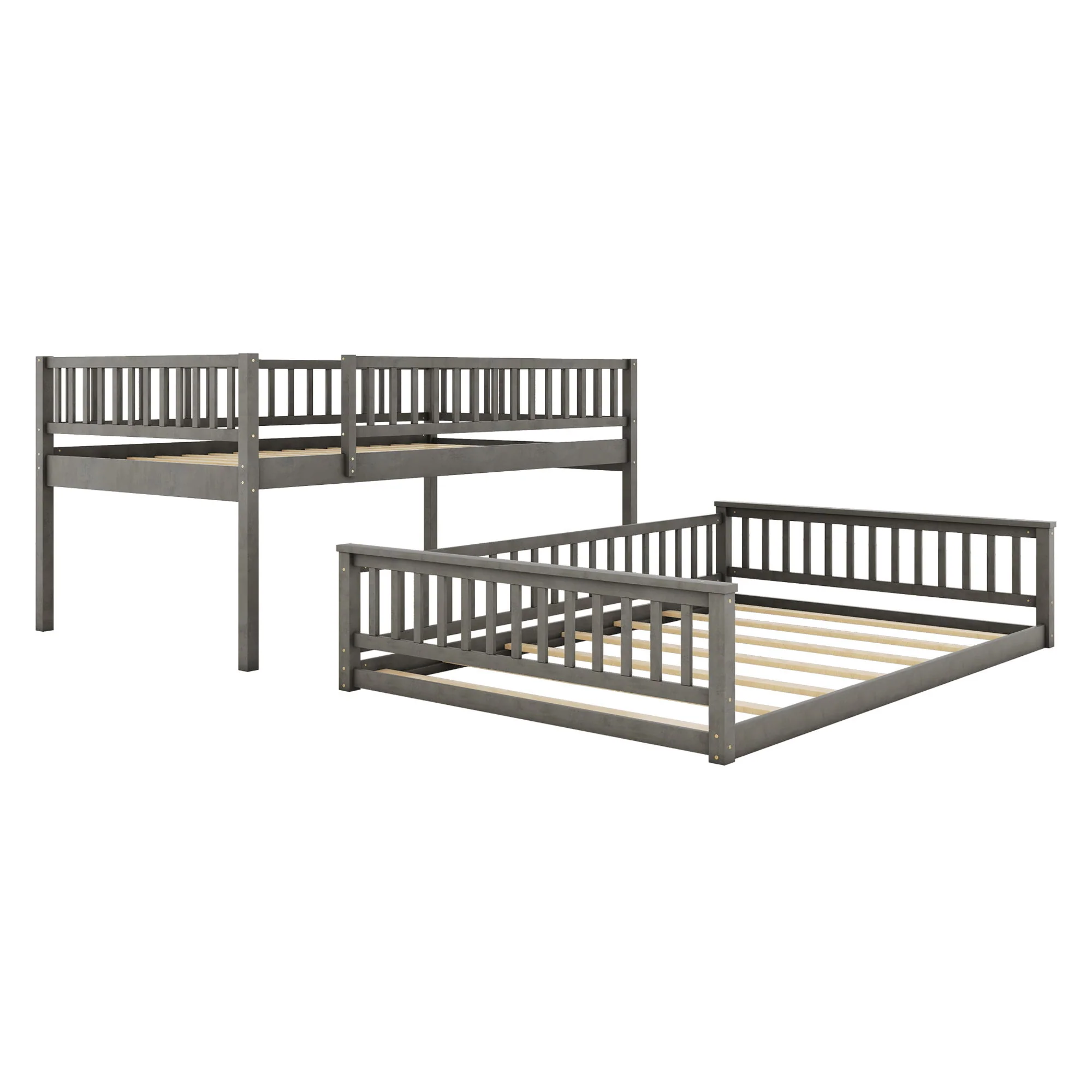 Bunk Bed With Ladder And Guardrails - Image 31