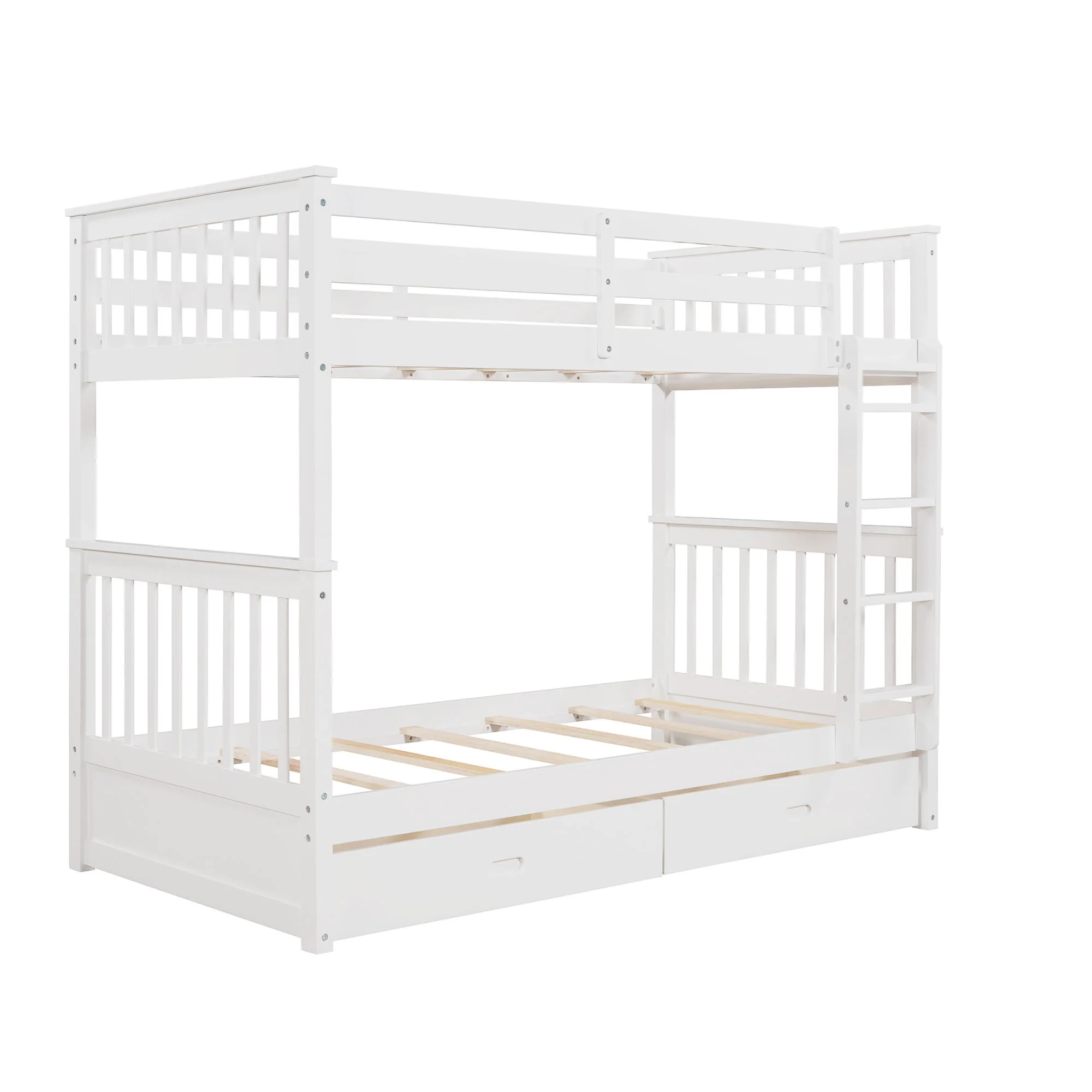Bunk Bed With Ladders And 2 Storage Drawers - Image 28