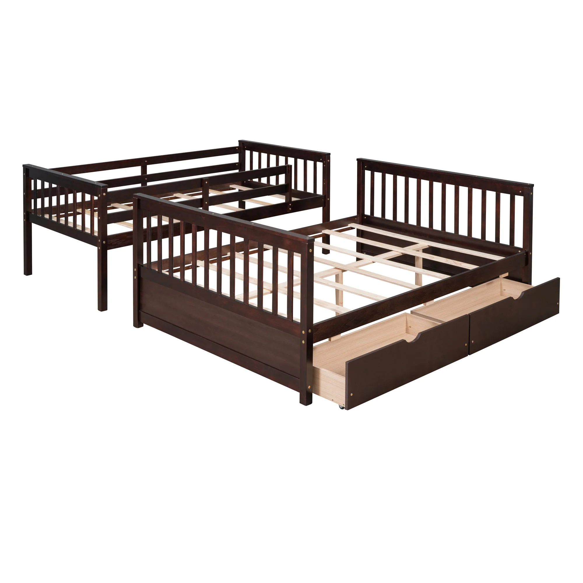 Bunk Bed With Ladders And 2 Storage Drawers - Image 85