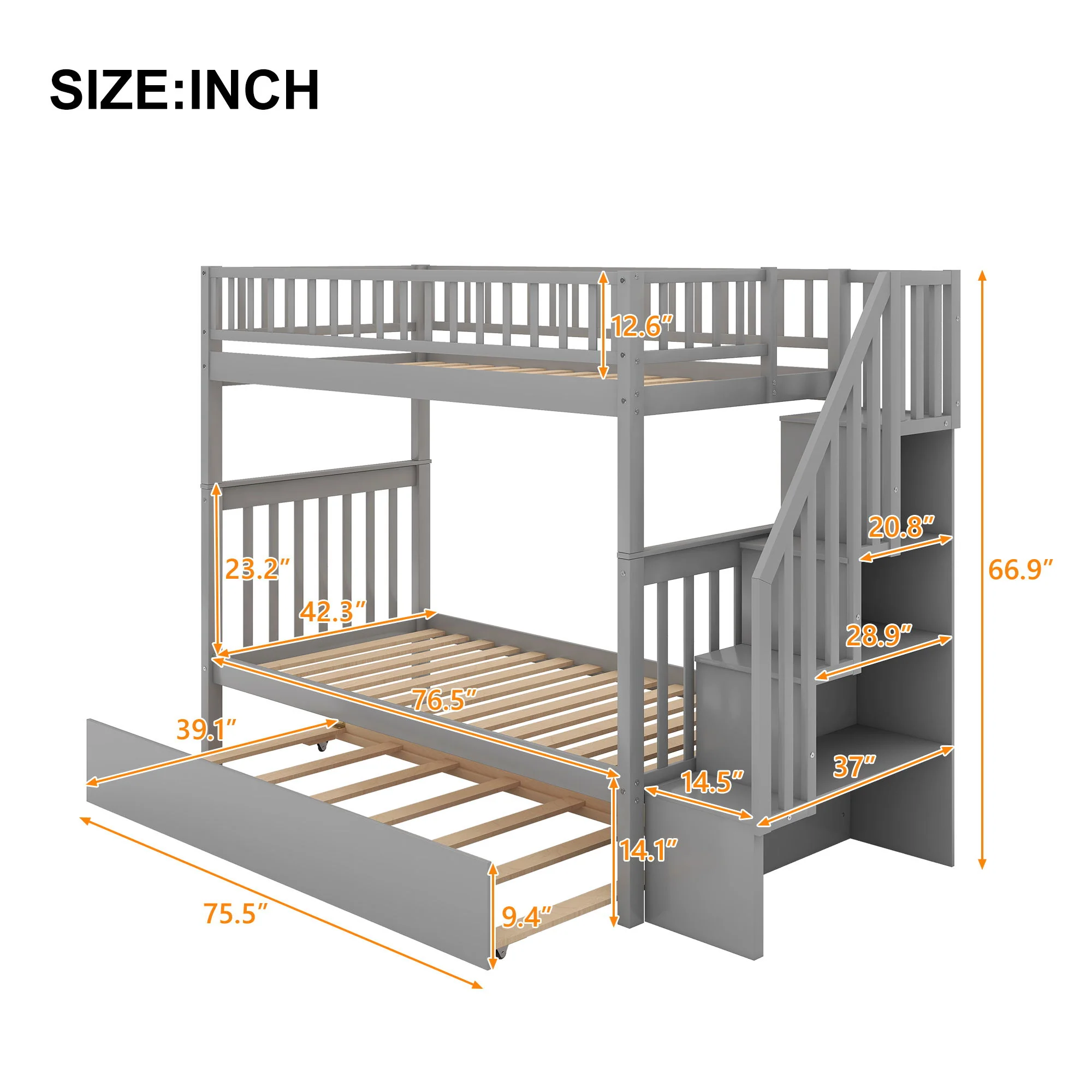 Bunk Bed With Staircase - Image 36
