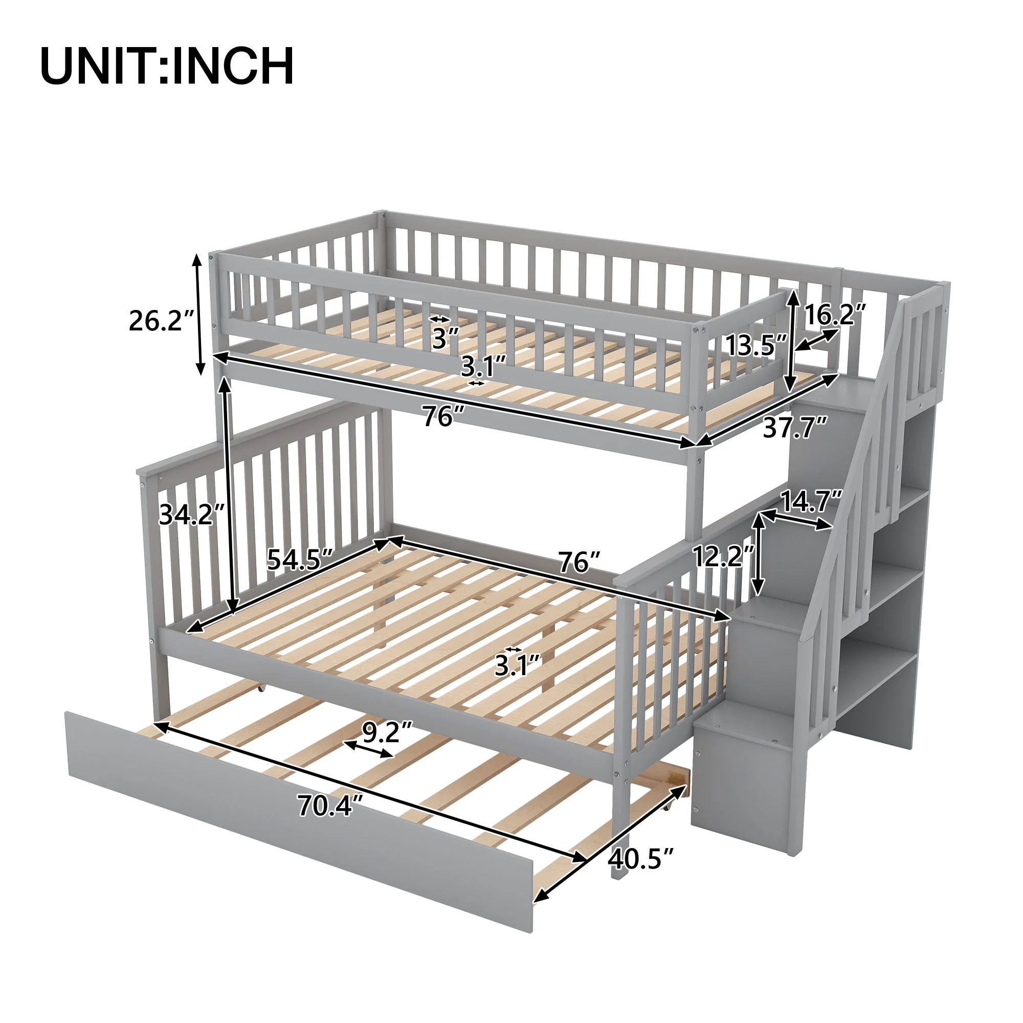 Bunk Bed With Staircase - Image 55