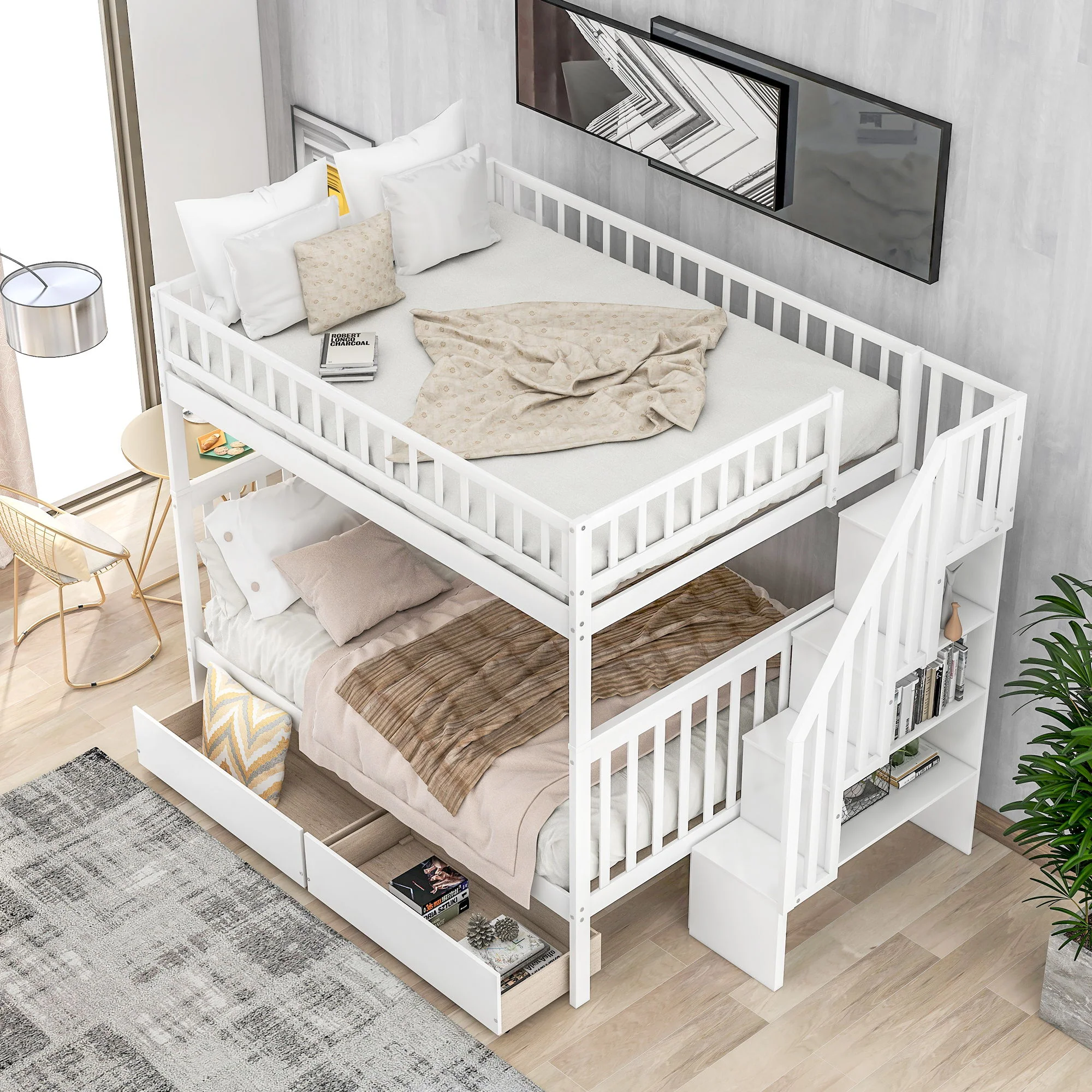 Bunk Bed With Staircase - Image 63