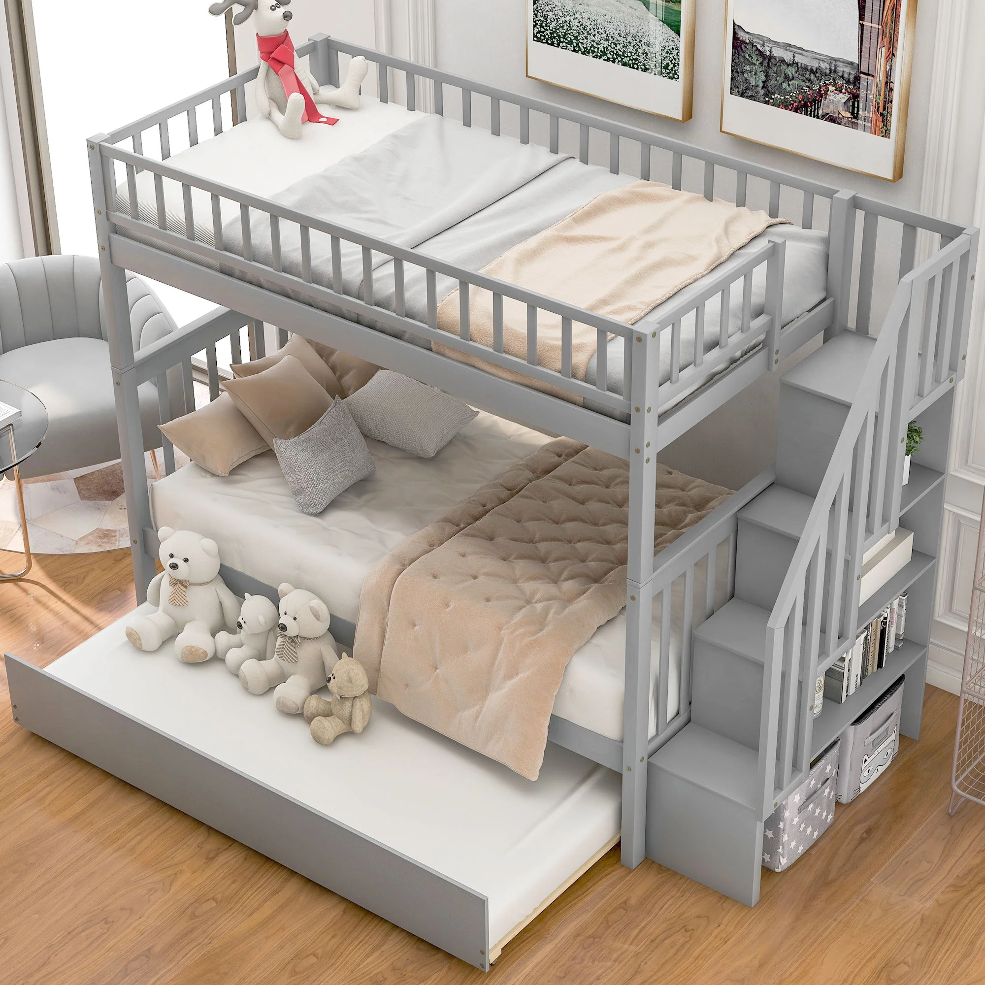 Bunk Bed With Staircase - Image 64