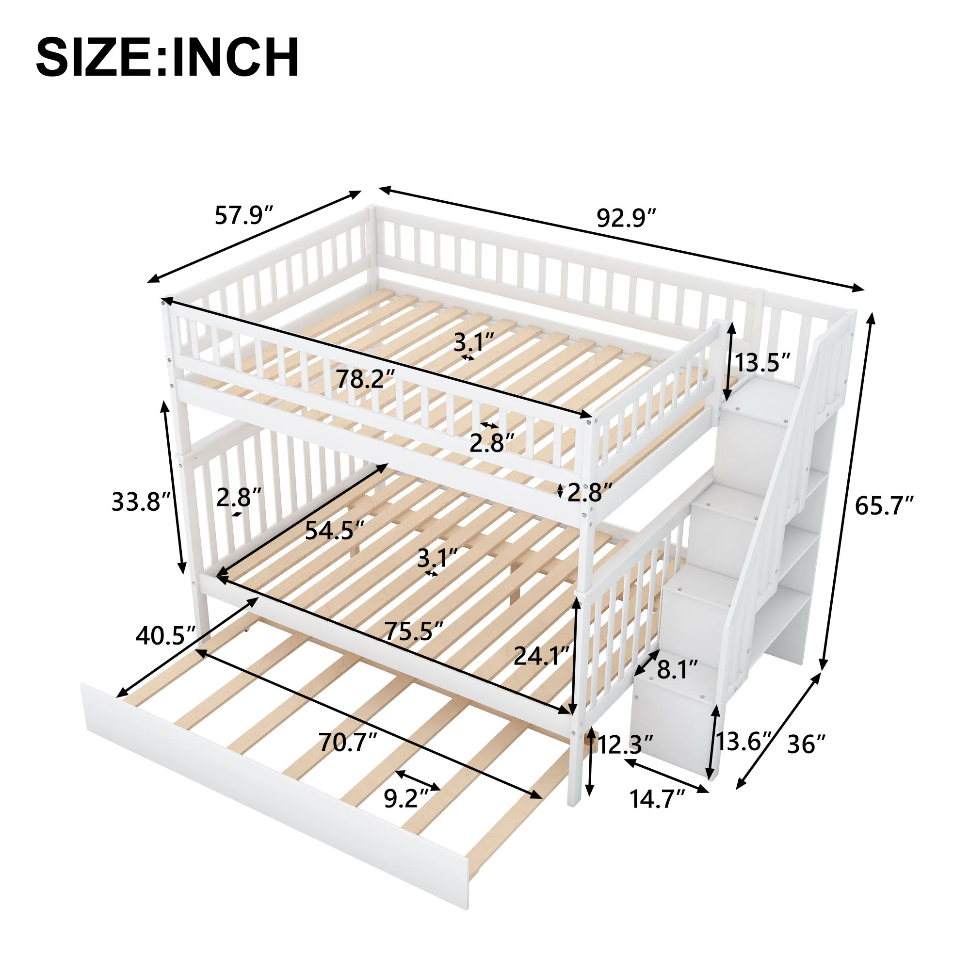 Bunk Bed With Staircase - Image 84