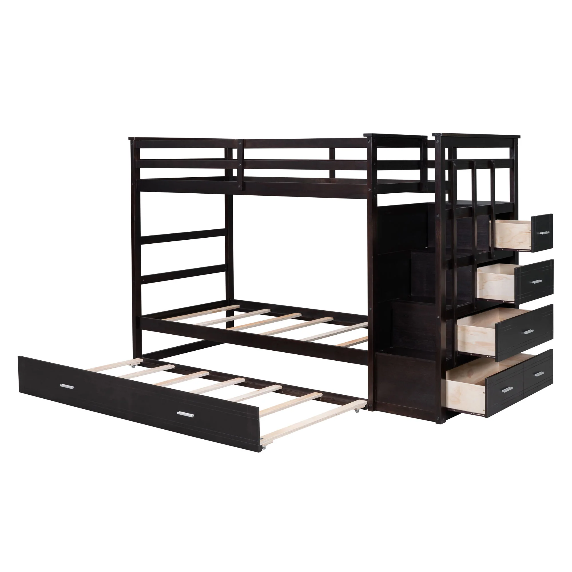 Bunk Bed With Trundle And Staircase - Image 15