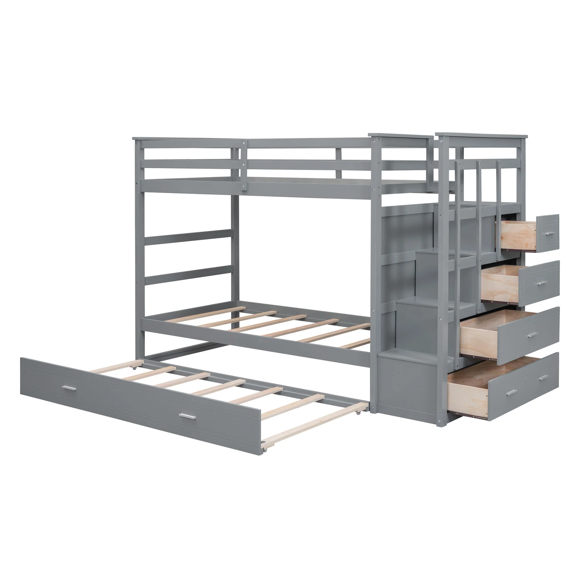 Bunk Bed With Trundle And Staircase - Image 5
