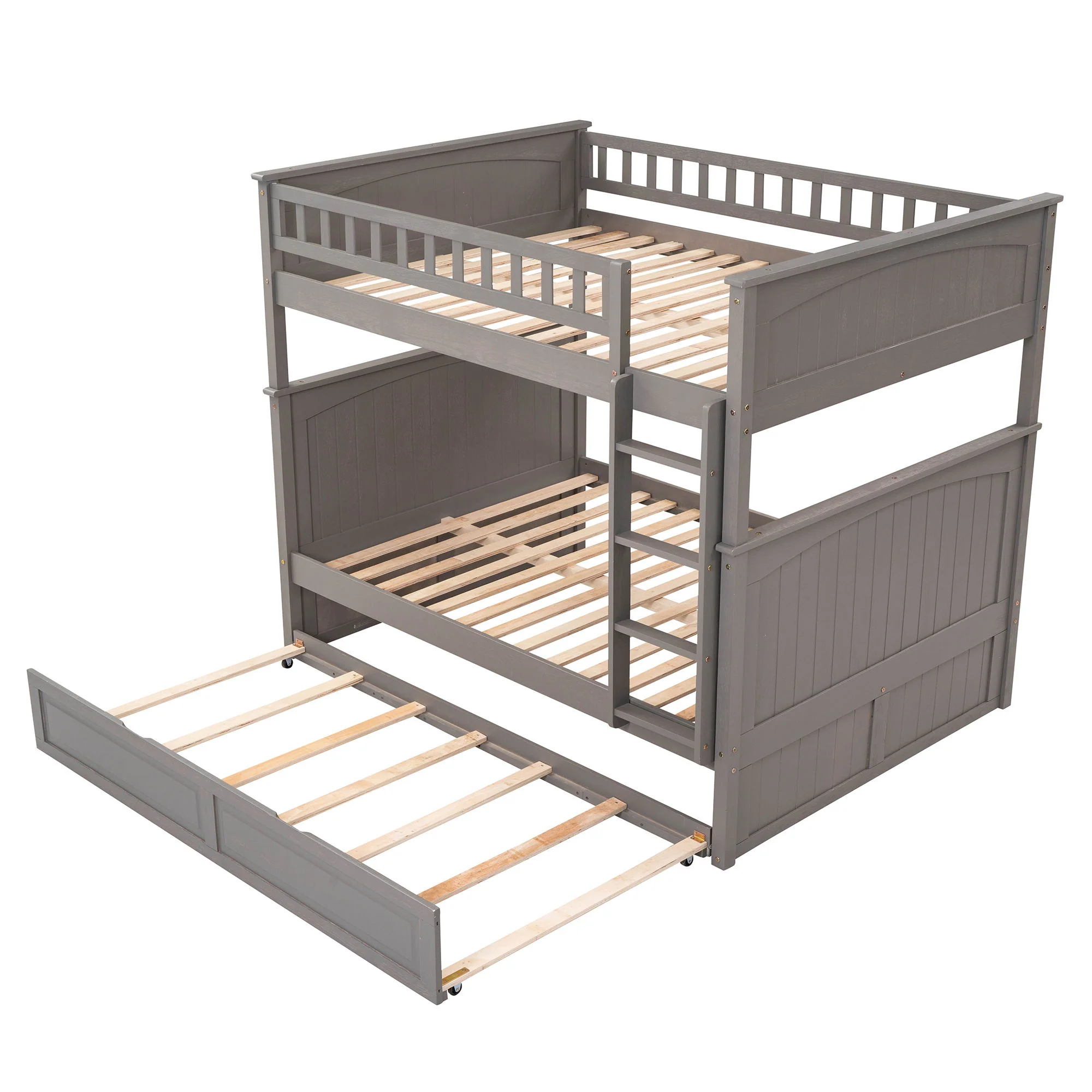 Bunk Bed With Twin Size Trundle, Guardrails - Image 15