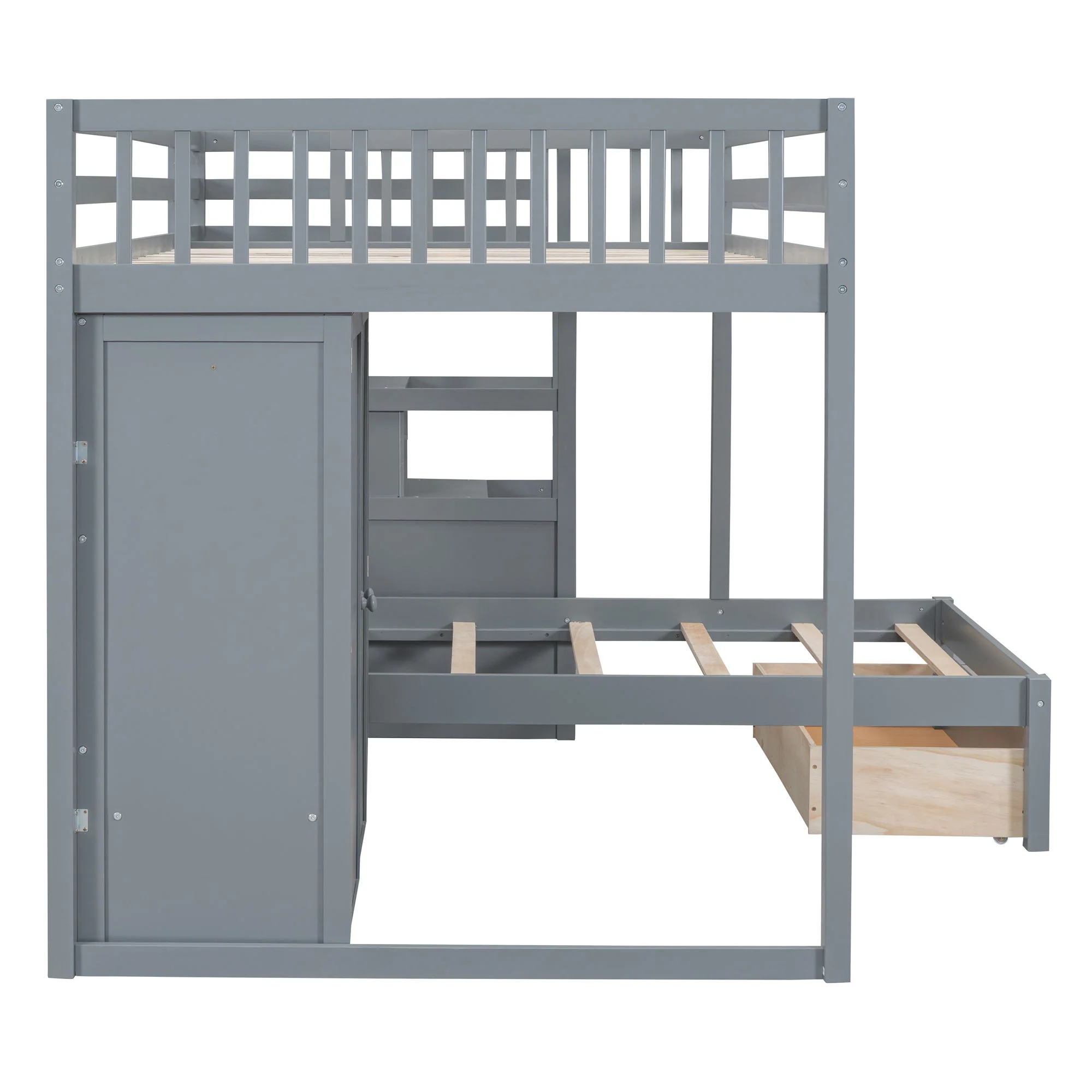 Bunk Bed With Wardrobe, Drawers - Image 10