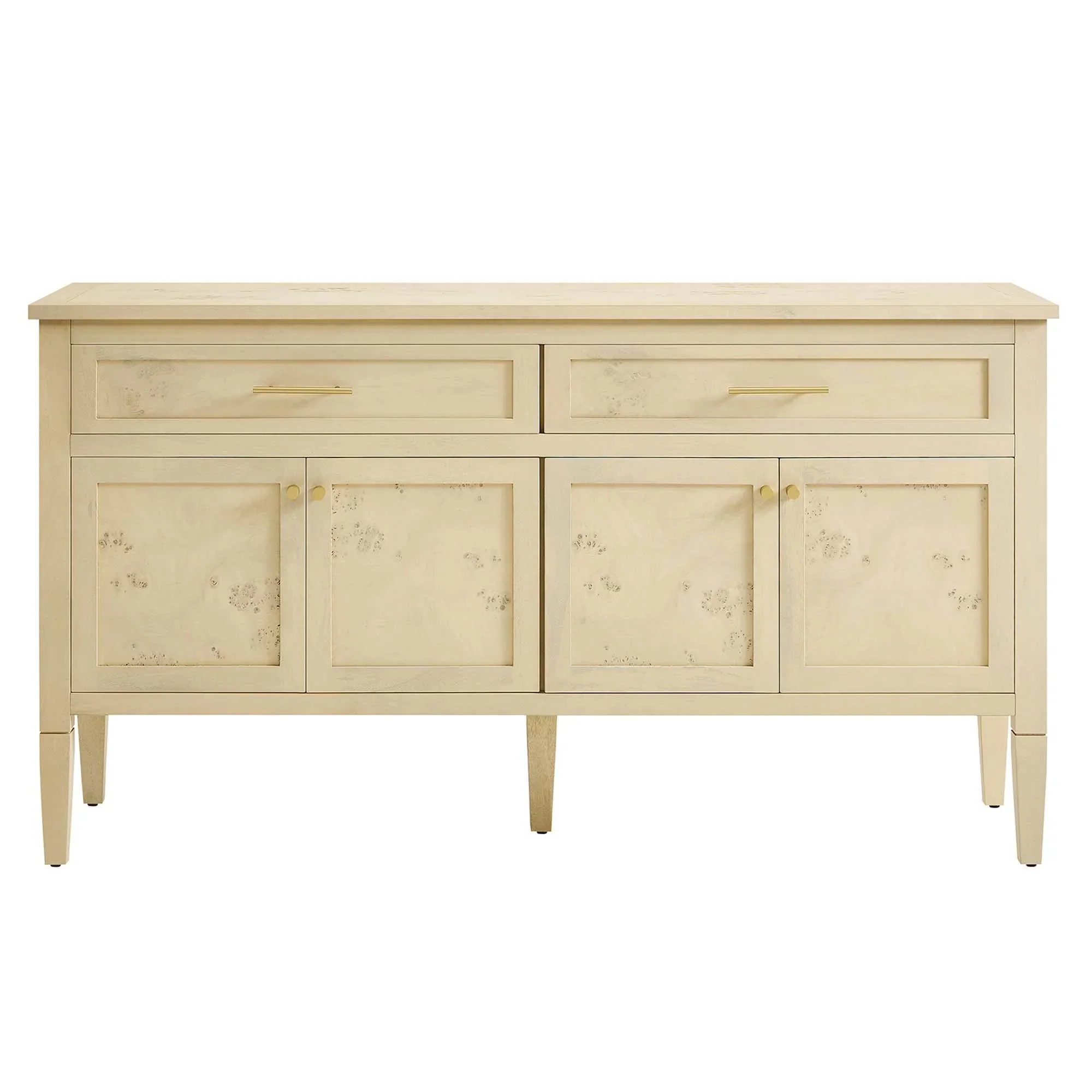 Burl Wood Sideboard Storage Cabinet with Drawers – Wood Finish 62 Inch - Image 15