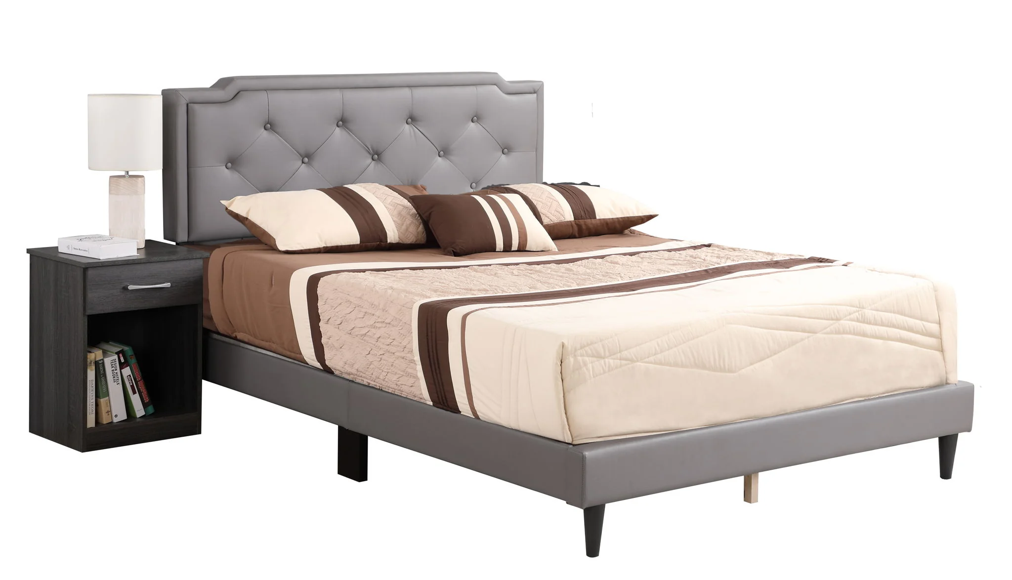 Button Tufted Bed Charming For Cozy Spaces - Image 37