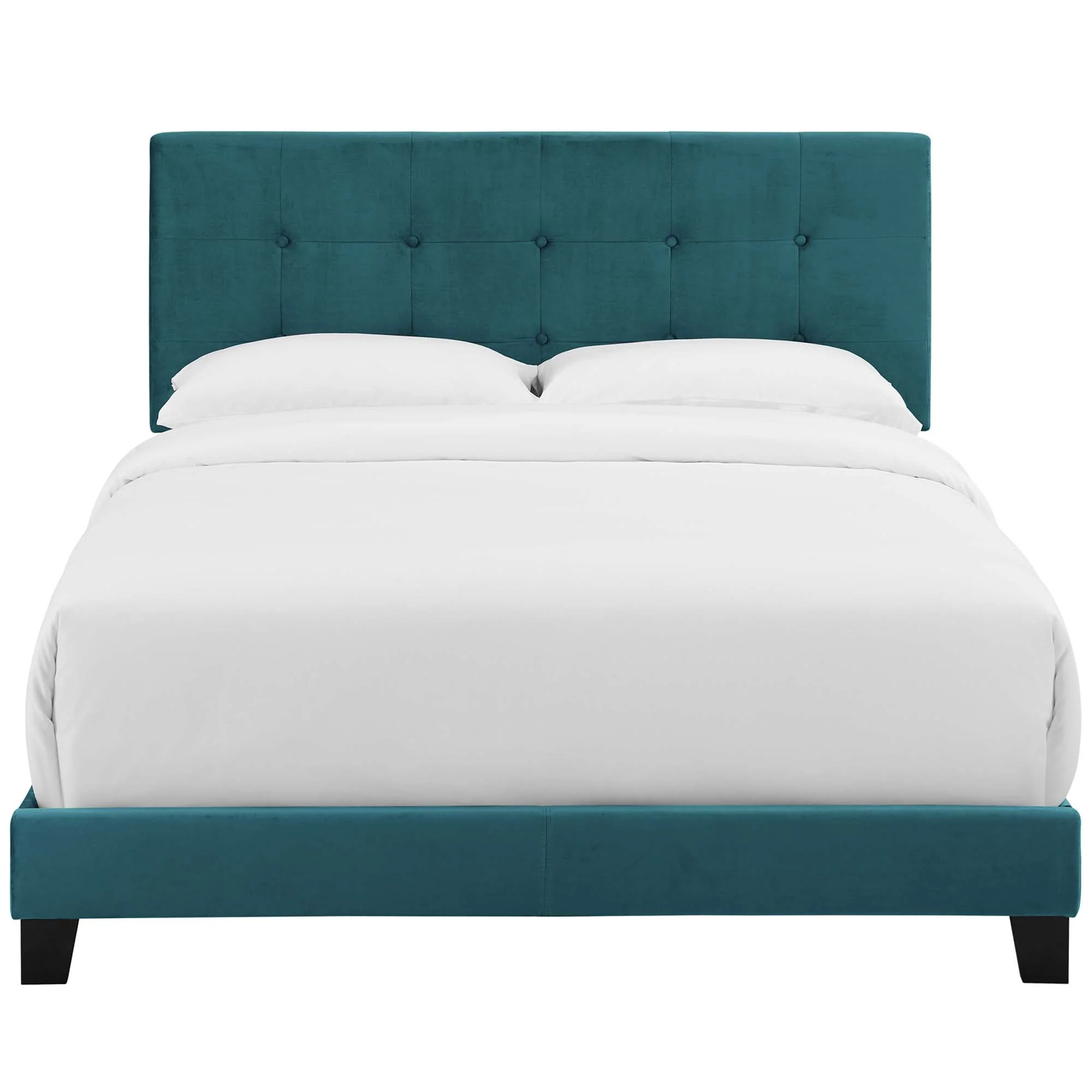 Button-Tufted Performance Velvet Bed Frame - Image 19