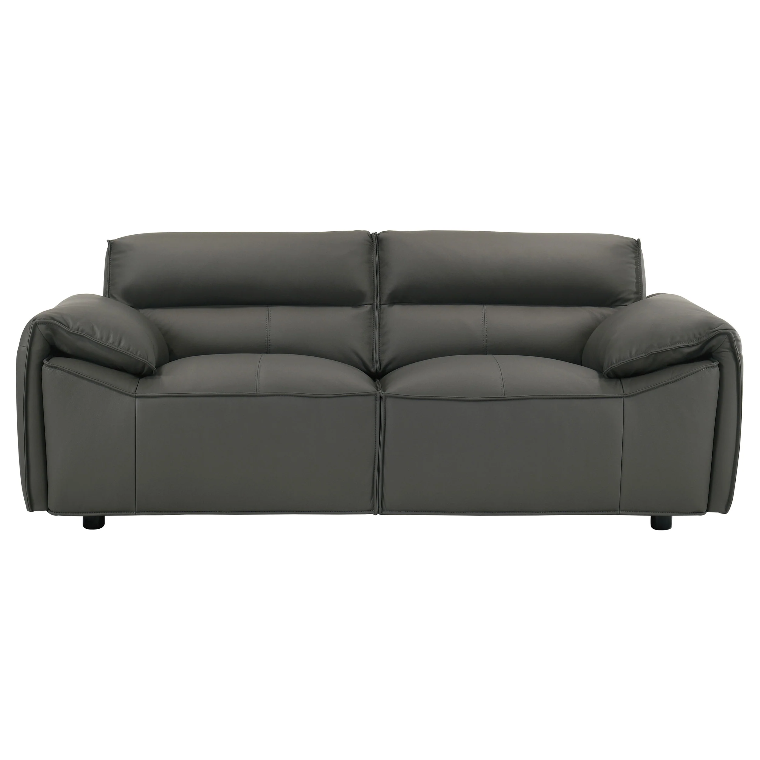 Buxton 2-Piece Leather Sofa Set in Graphite - Image 10