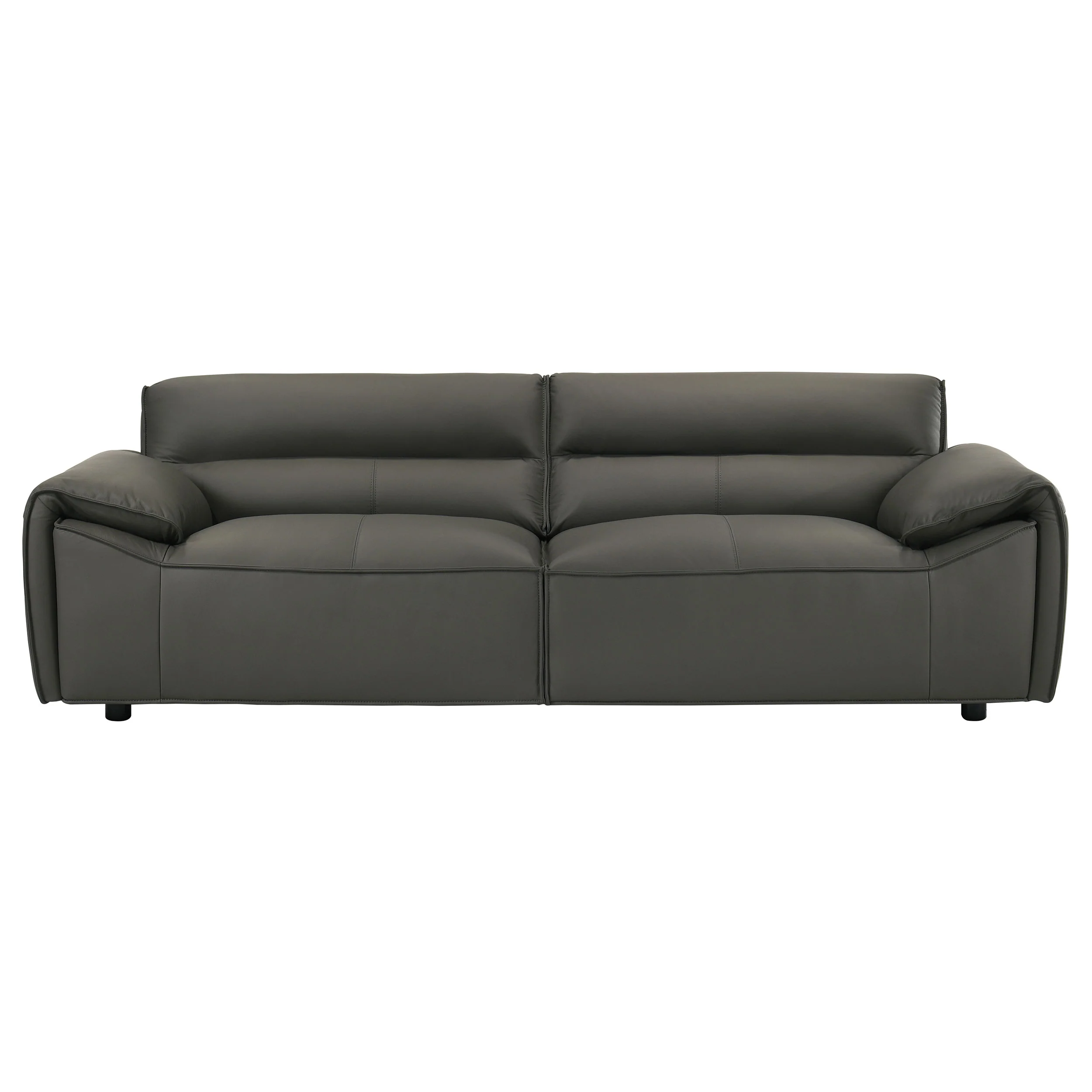 Buxton 2-Piece Leather Sofa Set in Graphite - Image 2