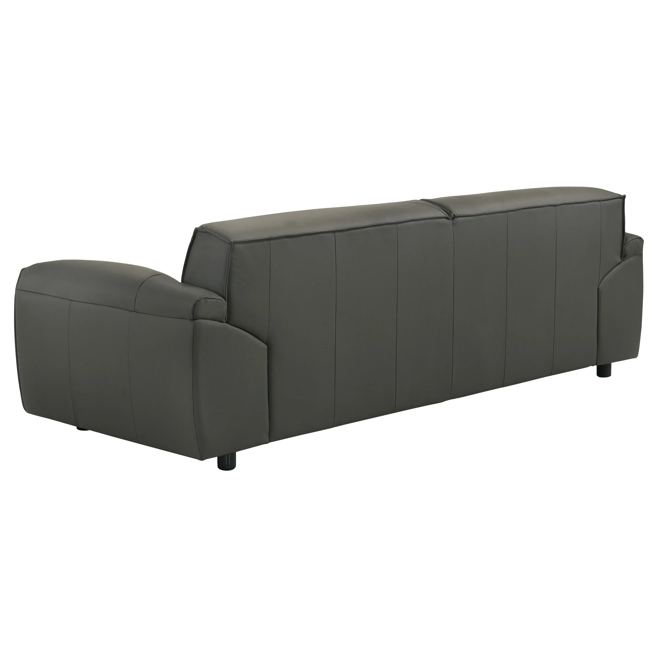 Buxton 2-Piece Leather Sofa Set in Graphite - Image 4