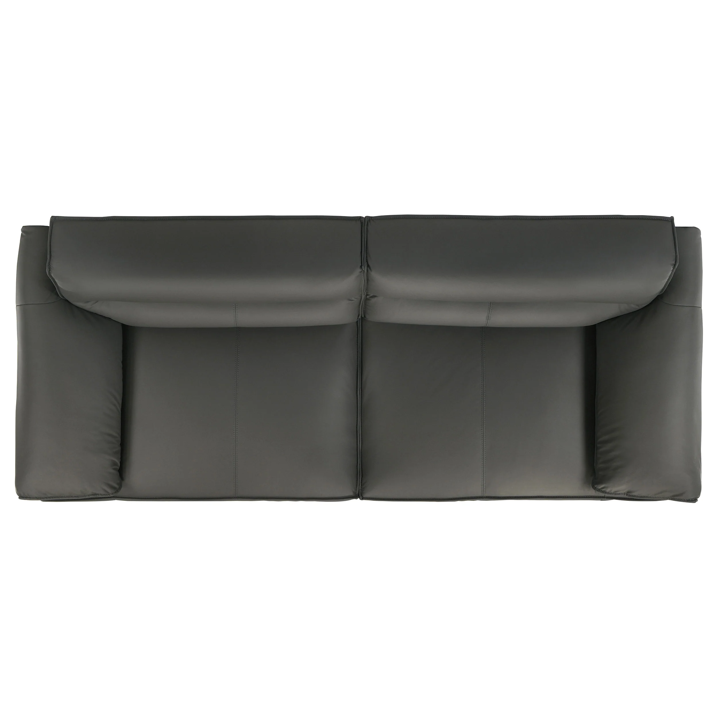 Buxton 2-Piece Leather Sofa Set in Graphite - Image 7