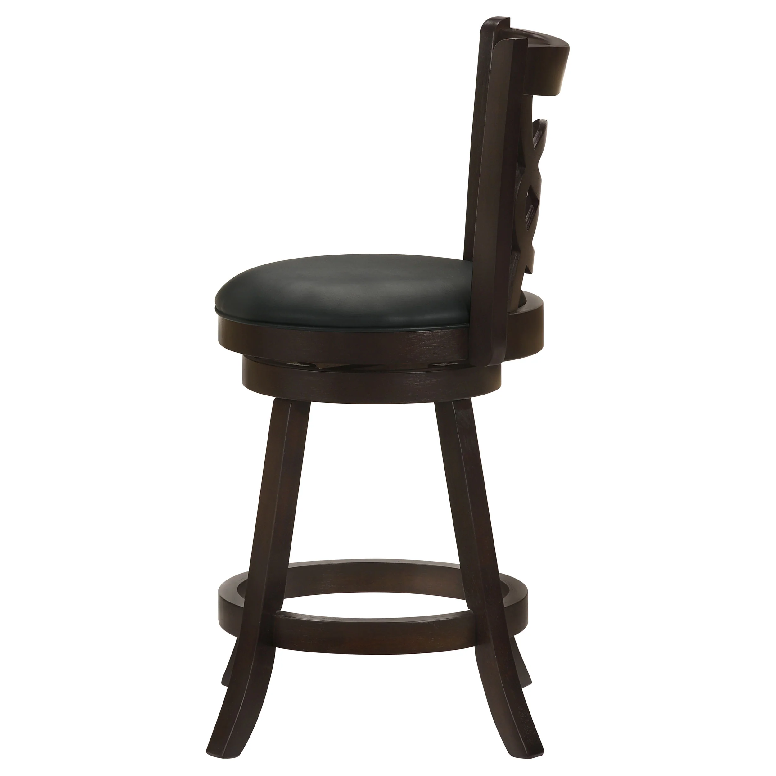 Calecita Wood Swivel Counter Stool Cappuccino, Set of 2 - Image 7
