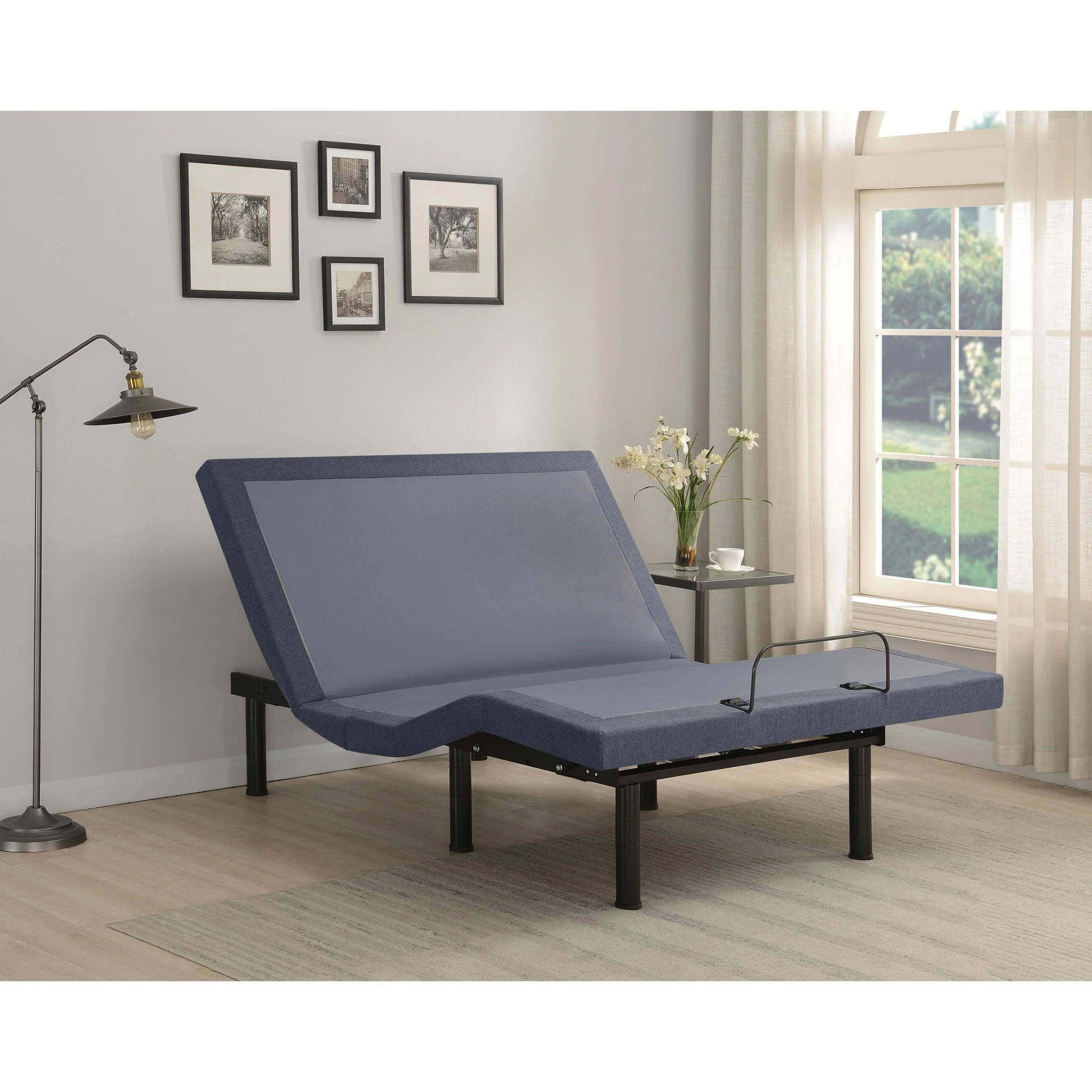 California King Adjustable Bed Base With Ergonomic Support And Wireless Remote Control - Black - Image 6