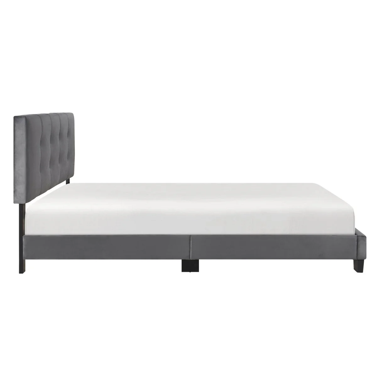 Callera Velvet Upholstered Platform Bed in Adjustable Tufted Design - Image 14