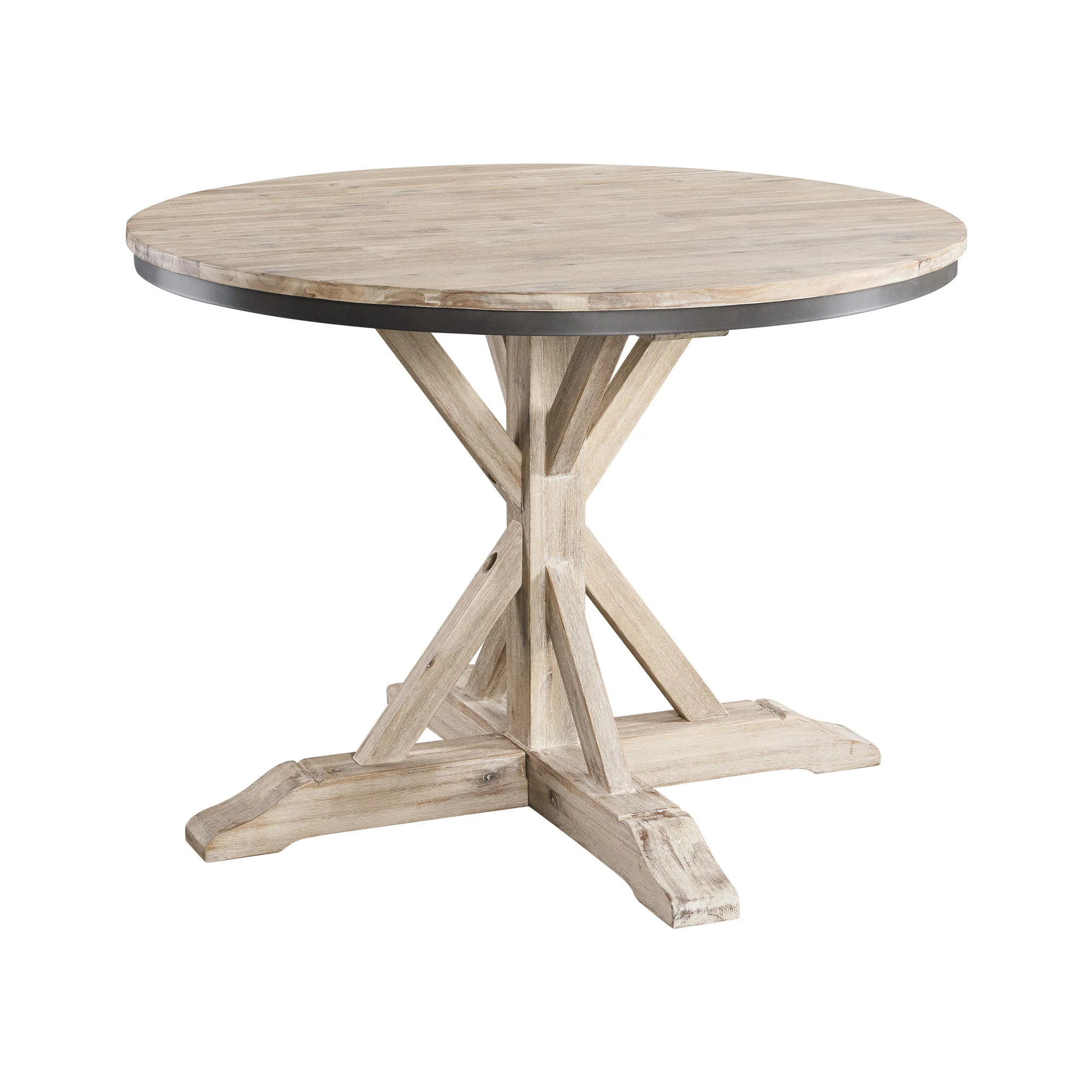 Callista - Round Standard Height 5 Piece Dining Set (Table And Four Chairs) - Beach - Image 4