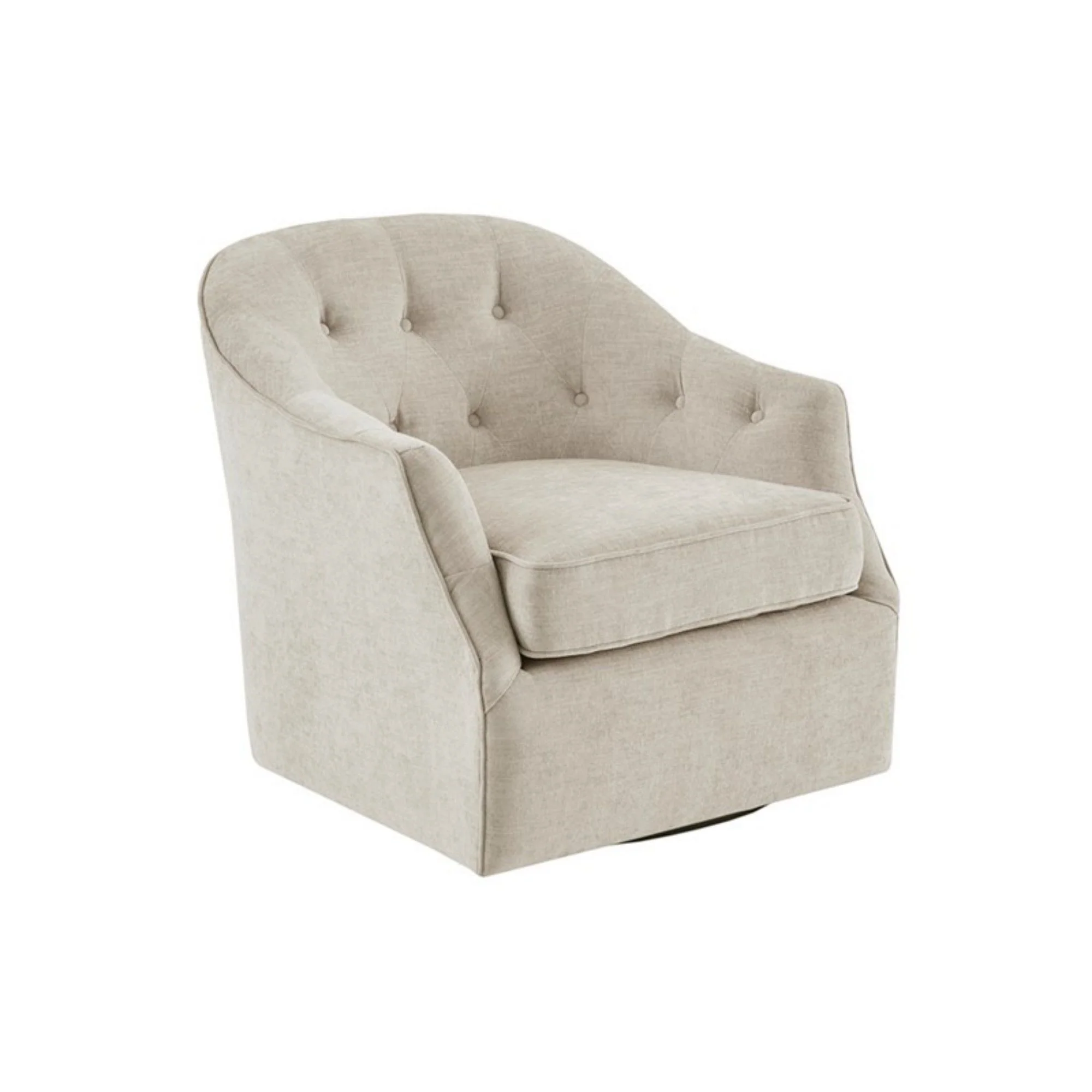 Calvin - Swivel Chair With 360 Degree Rotation - Beige - Image 3