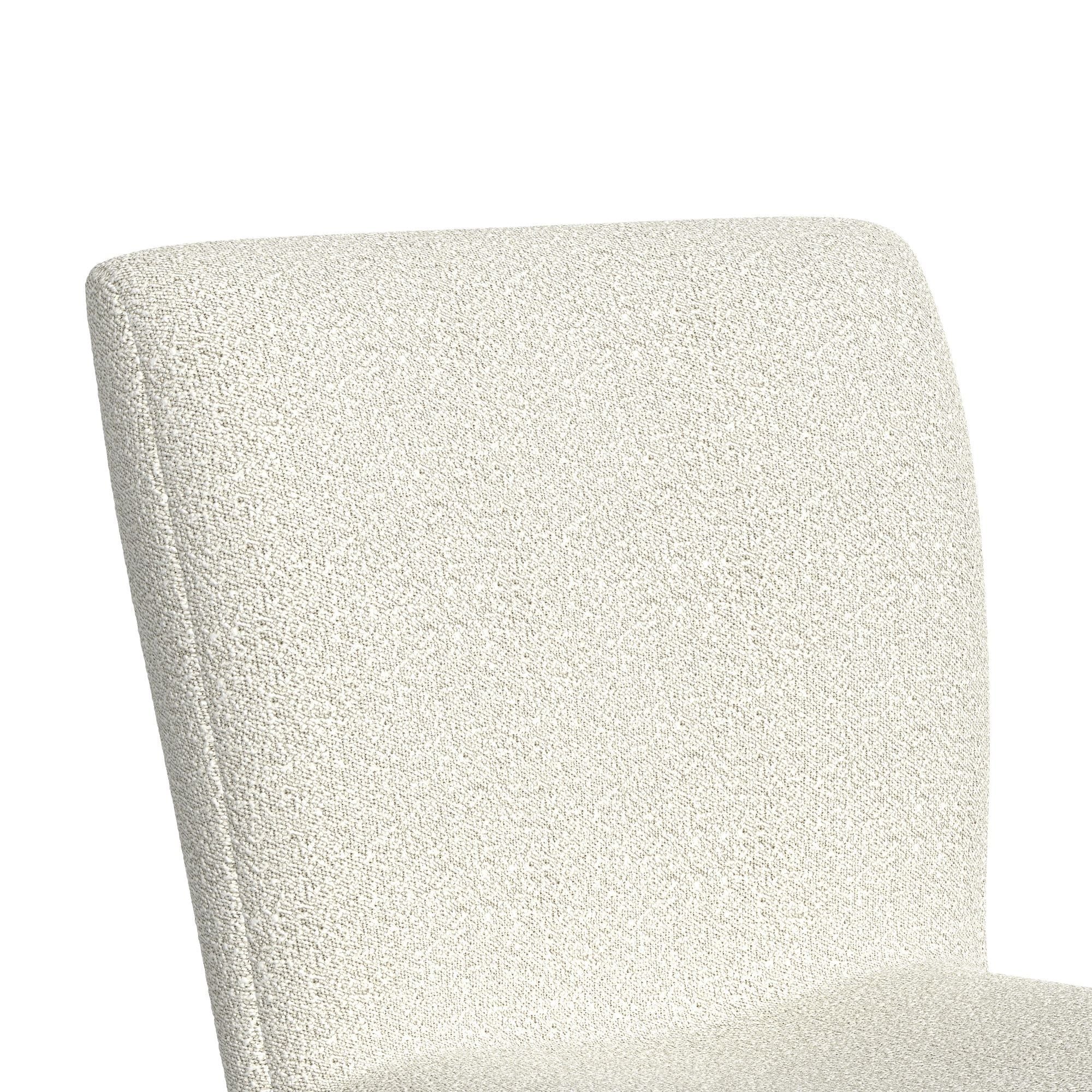Cambrie - Upholstered Swivel Bar Stool With Boucle (Set of 2) - Beige / Natural - Image 3