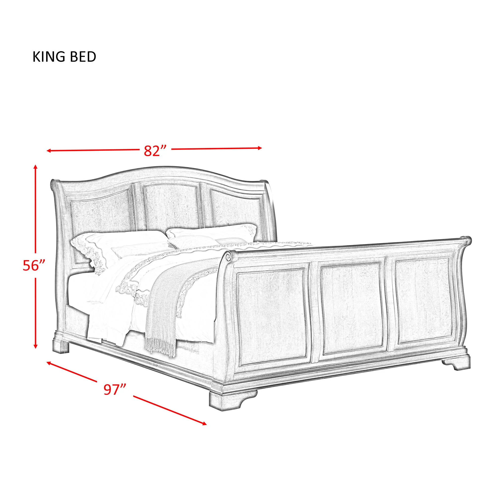 Cameron - Sleigh Bedroom Set - Image 8
