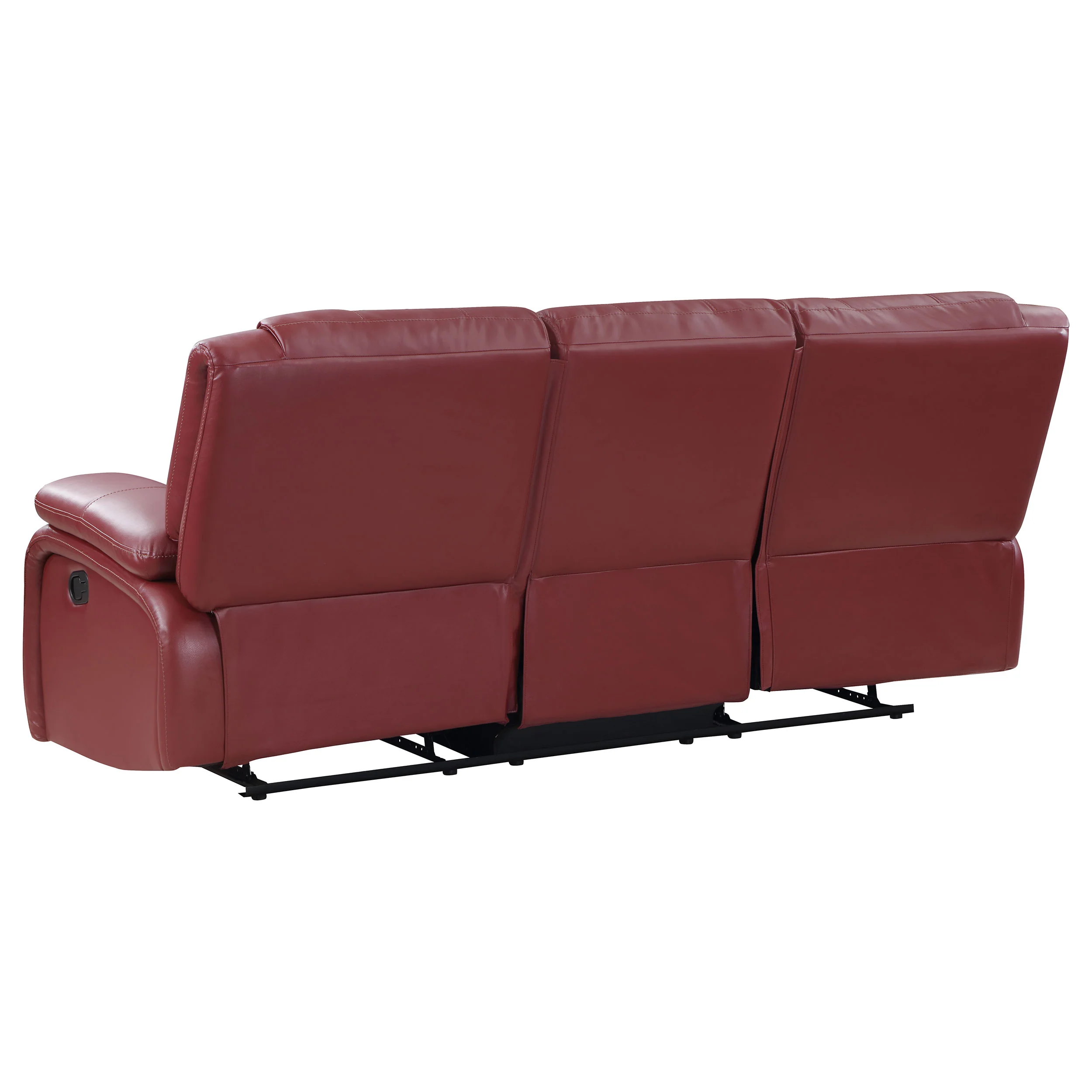 Camila 2-Piece Upholstered Reclining Sofa Set Red - Image 9