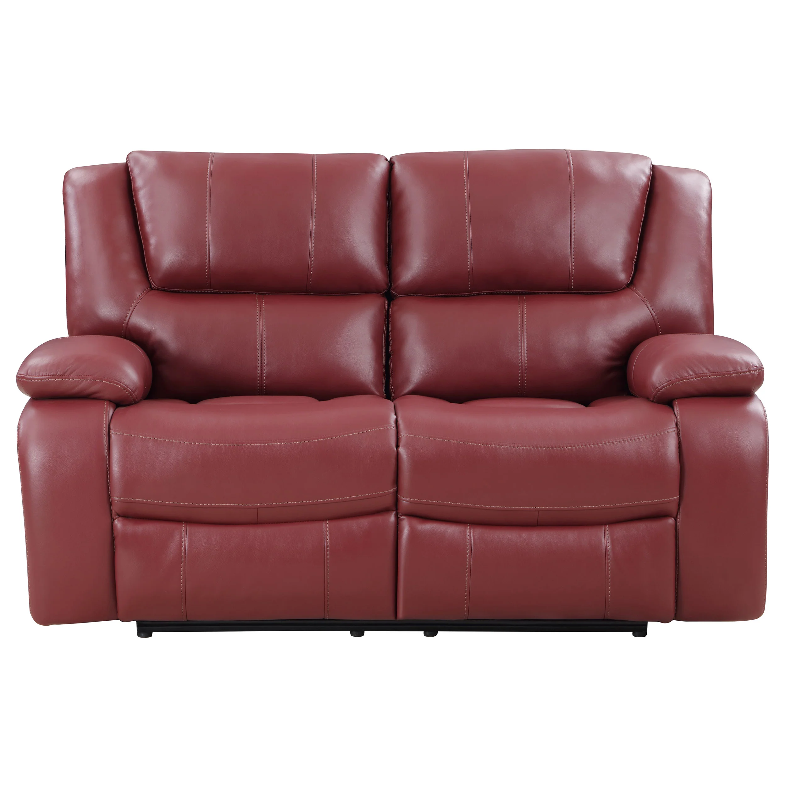 Camila Upholstered Motion Reclining Loveseat - Red - Image 5