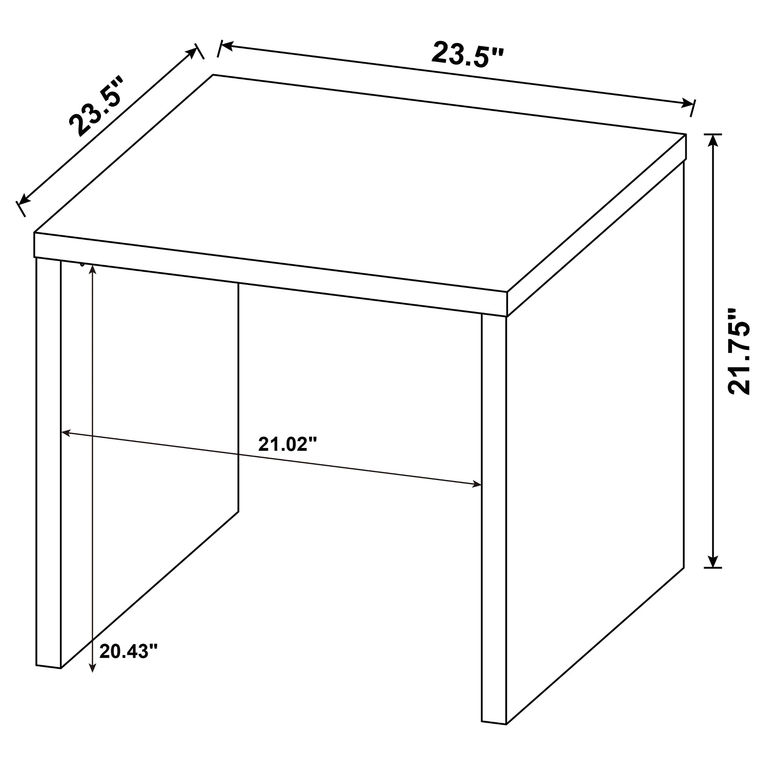 Canoga 2-Piece Lift Top Cocktail Coffee Table Set Light Oak - Image 16