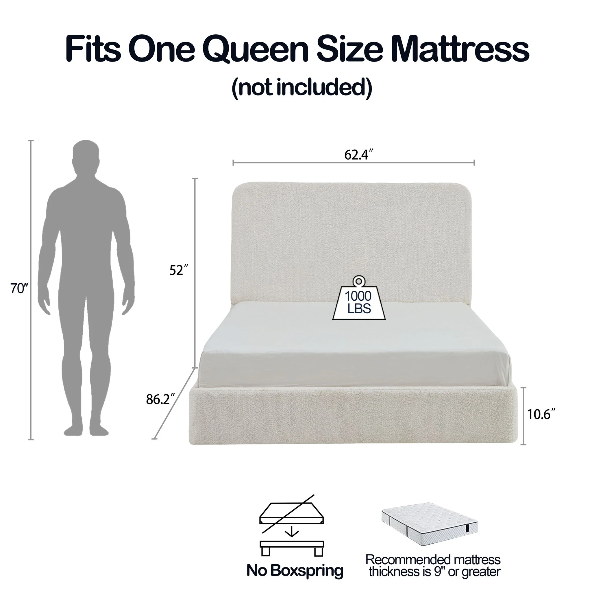 Canter - Tall Headboard Upholstered Bed - Image 9