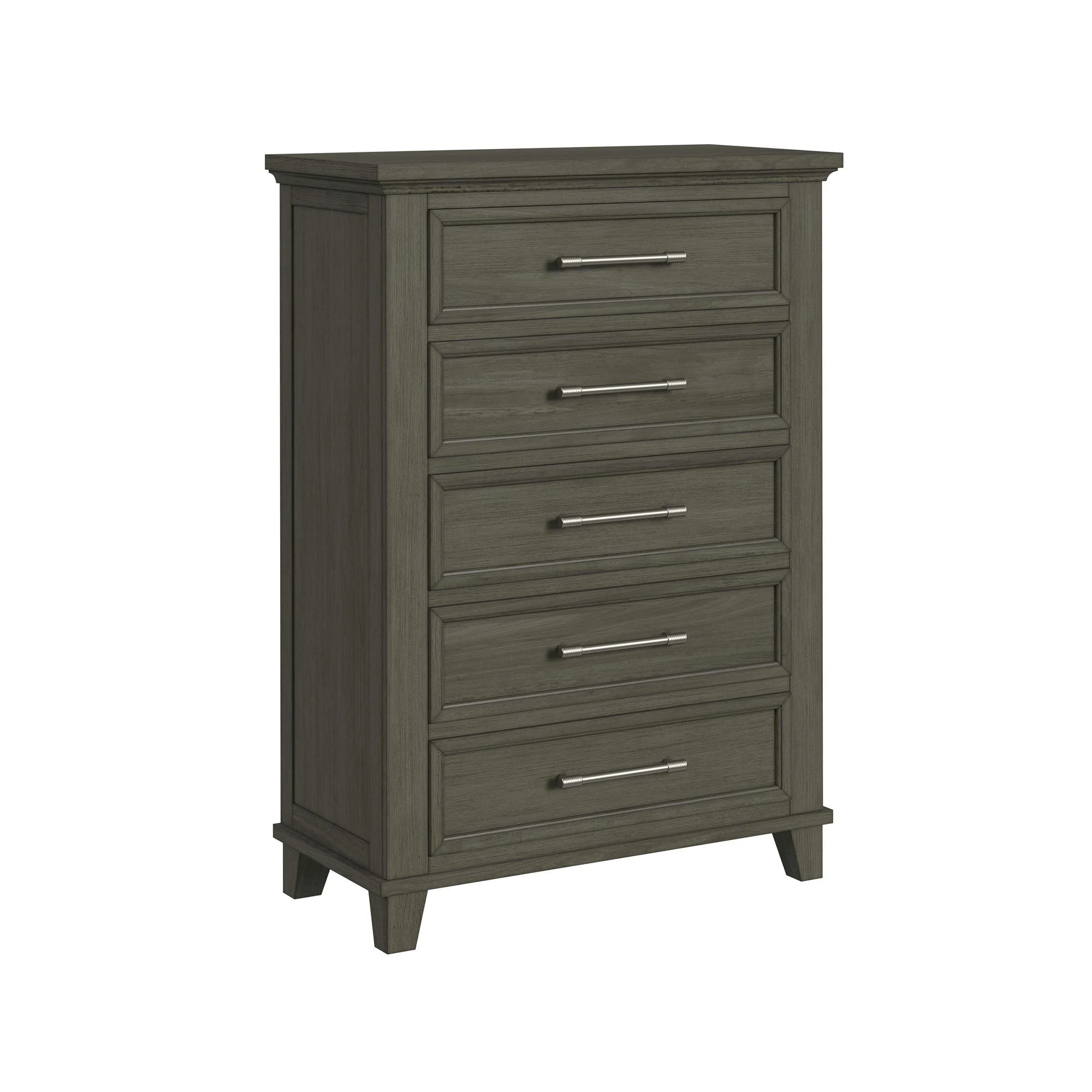 Canterbury - Twin Panel 5 Piece Bedroom Set - Gray - Image 4