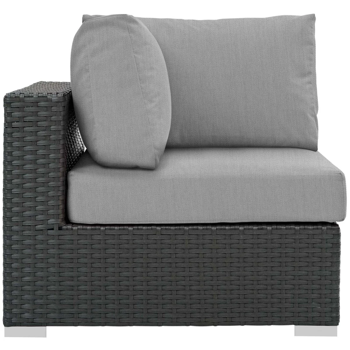Canvas Outdoor Patio Corner Chair – Wicker Rattan with Sunbrella Fabric - Image 10