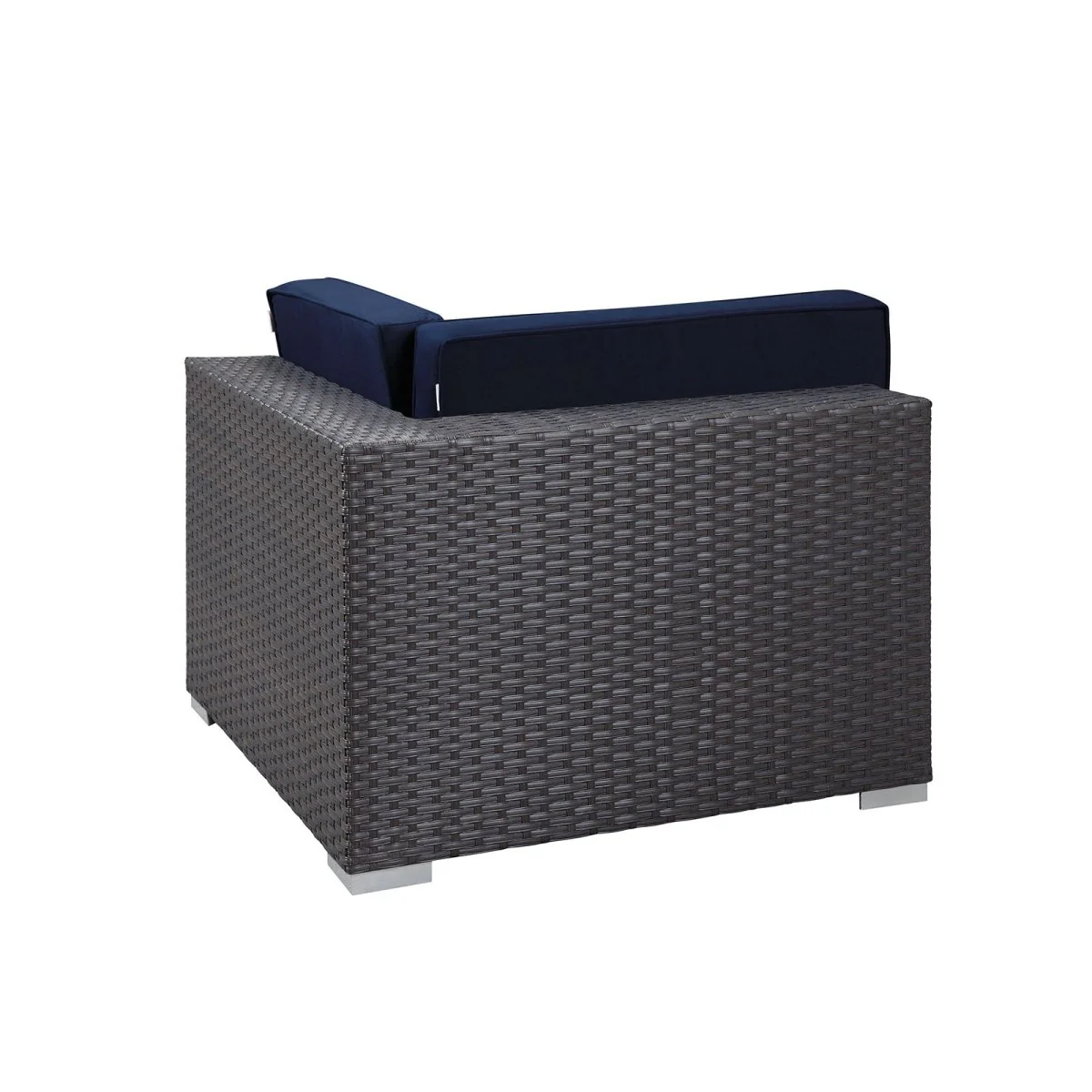 Canvas Outdoor Patio Corner Chair – Wicker Rattan with Sunbrella Fabric - Image 8