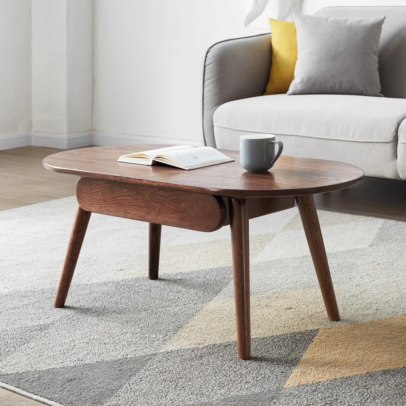 Capsule Centre Low Table With Drawers Coffee Table - Image 4