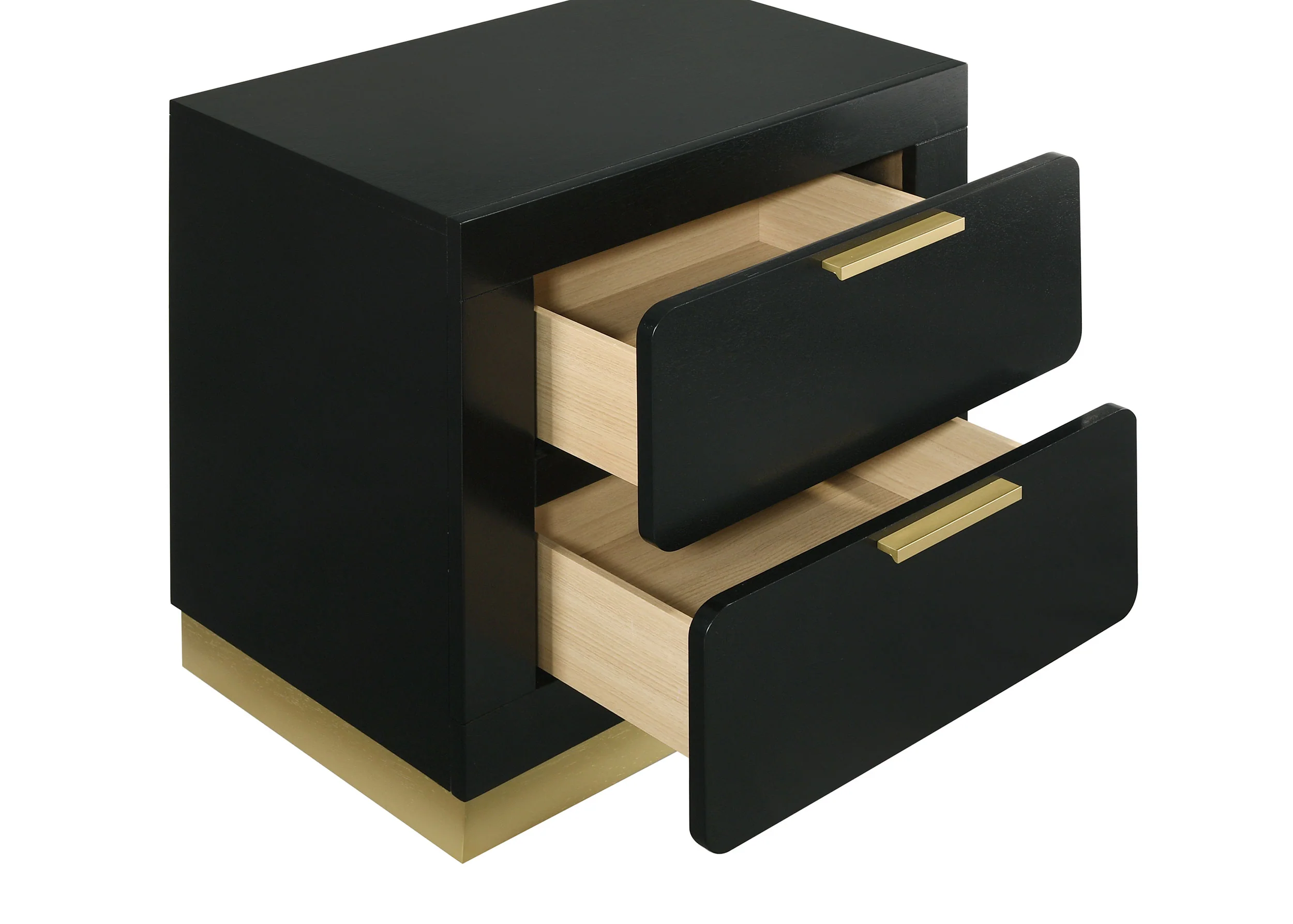 Caraway 2-Drawer Nightstand in Black - Image 7