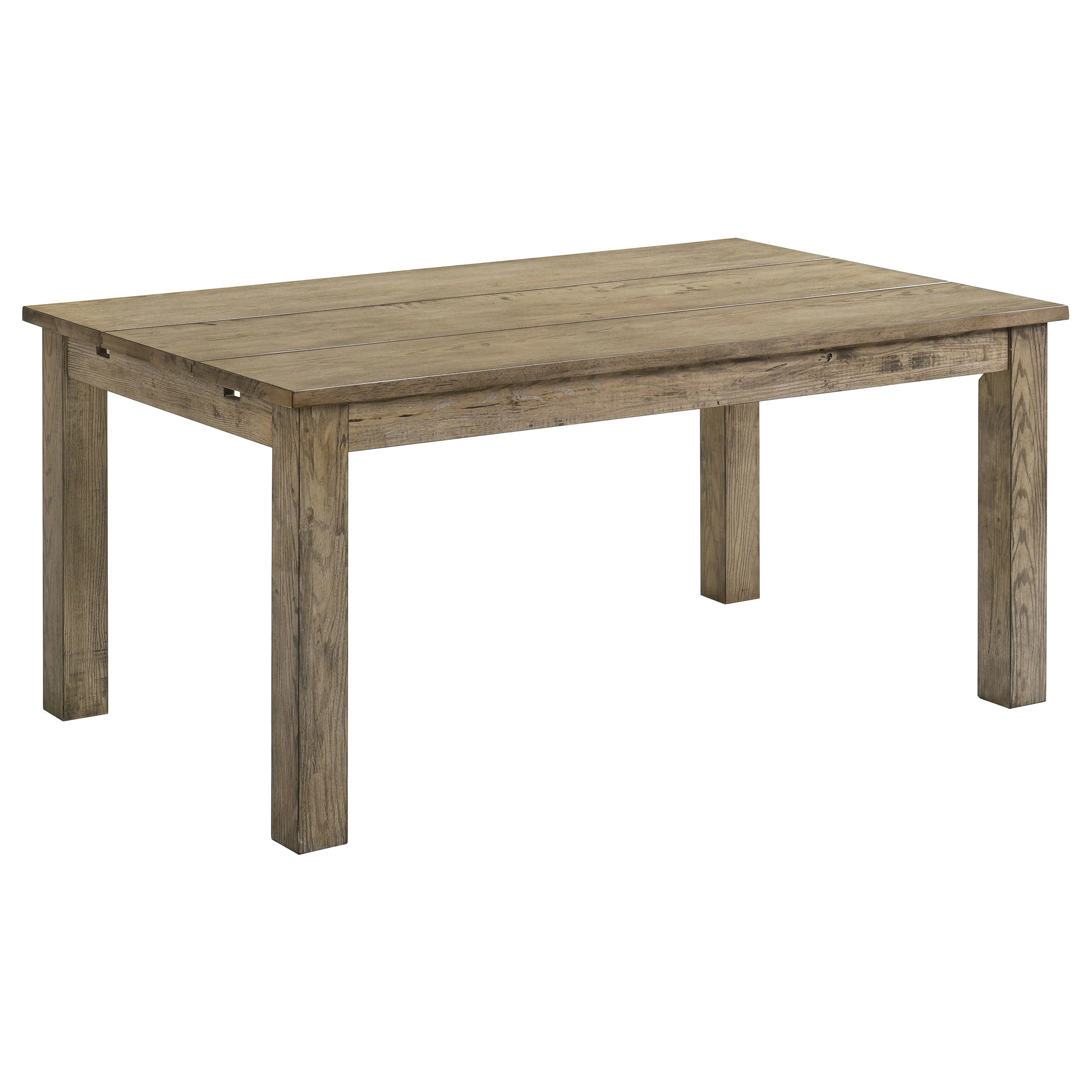 Cardova 87-Inch Solid Wood Extension Dining Table Vineyard Oak - Image 5