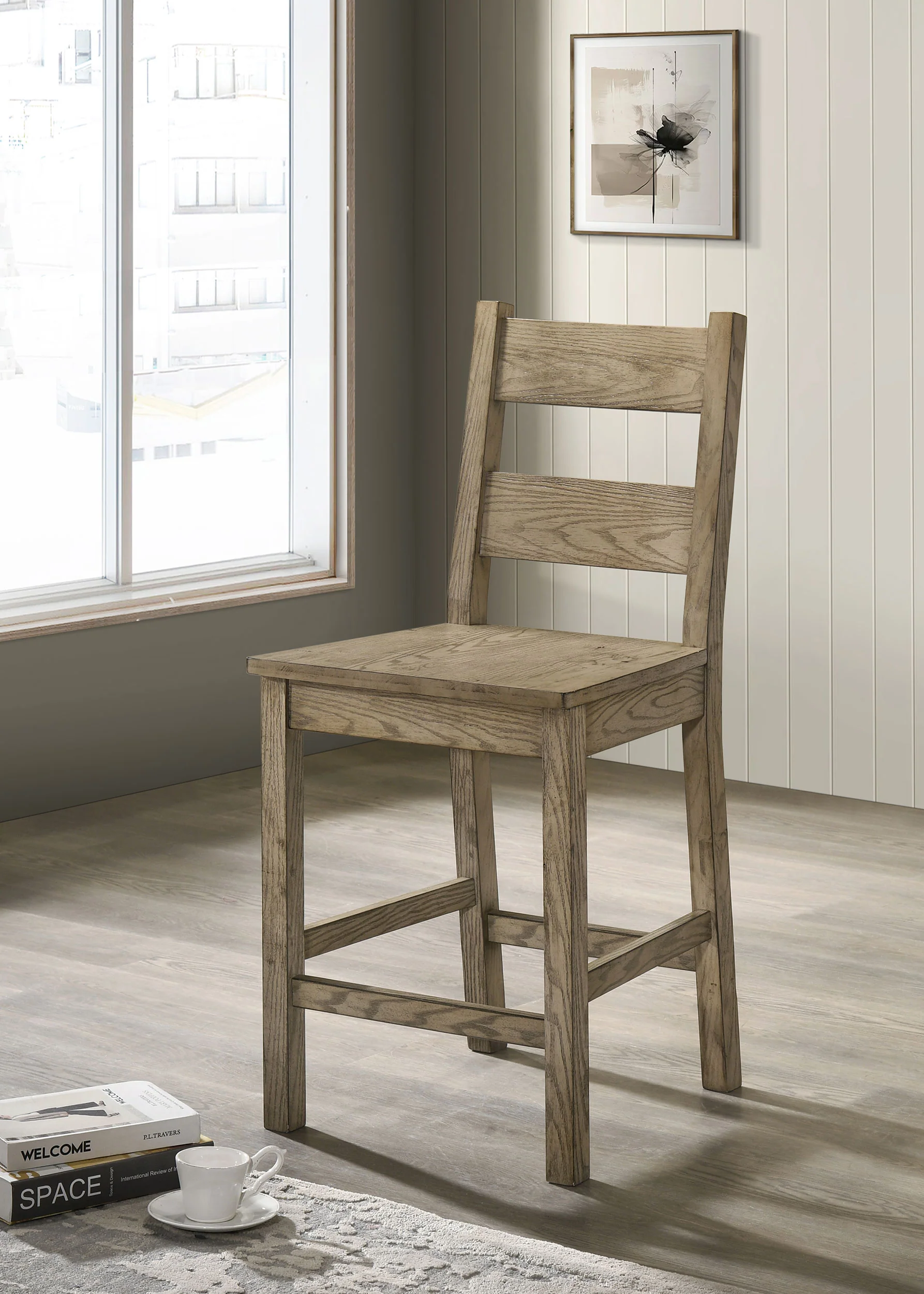 Cardova Counter Height Dining Chair Vineyard Oak, Set of 2 - Image 3
