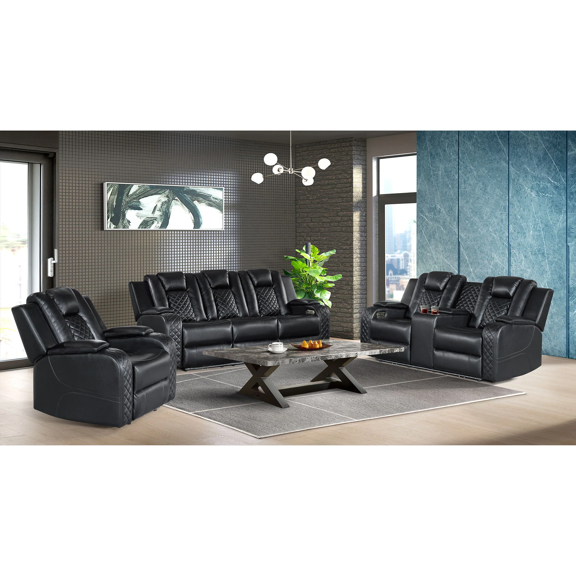 Carlo - Power Motion Recliner With Power Headrest, LED - Image 7