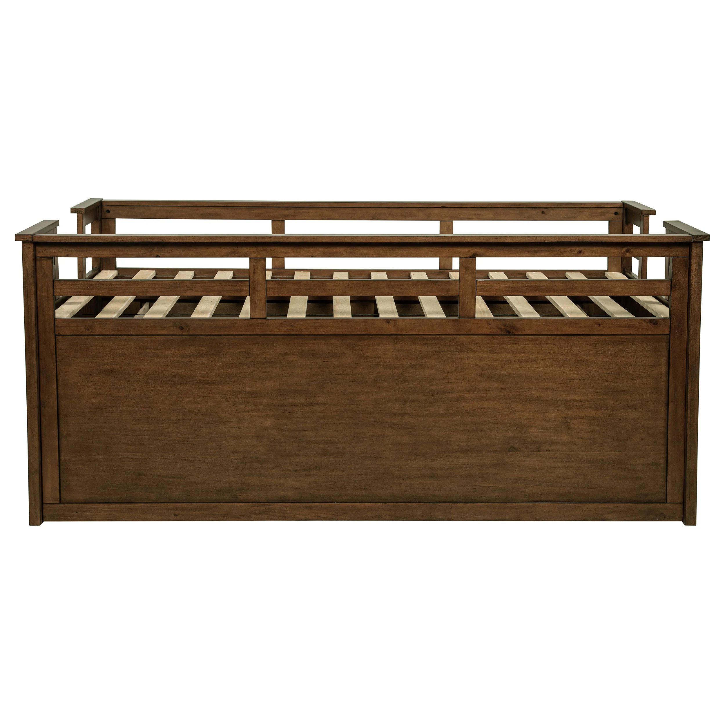 Carlsbad Wood Twin Captain's Bed with Trundle, Medium Brown - Image 6
