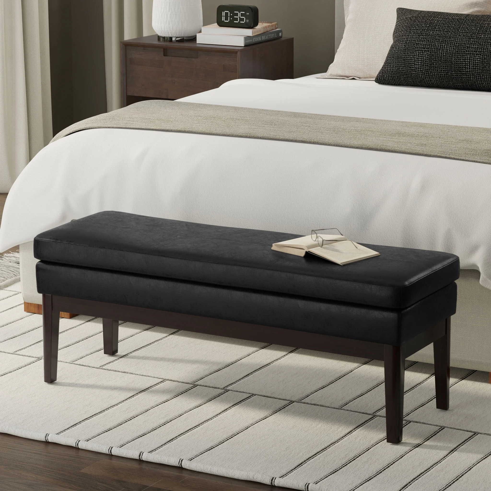 Carlson - Ottoman Bench, Mid Century Design - Image 21
