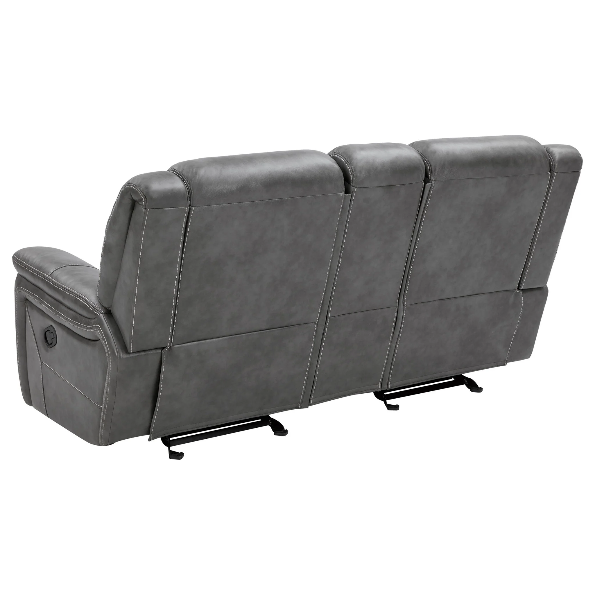 Carmen - Cool Motion Loveseat With Storage, With Reclining Function And Built In Storage - Gray - Image 4