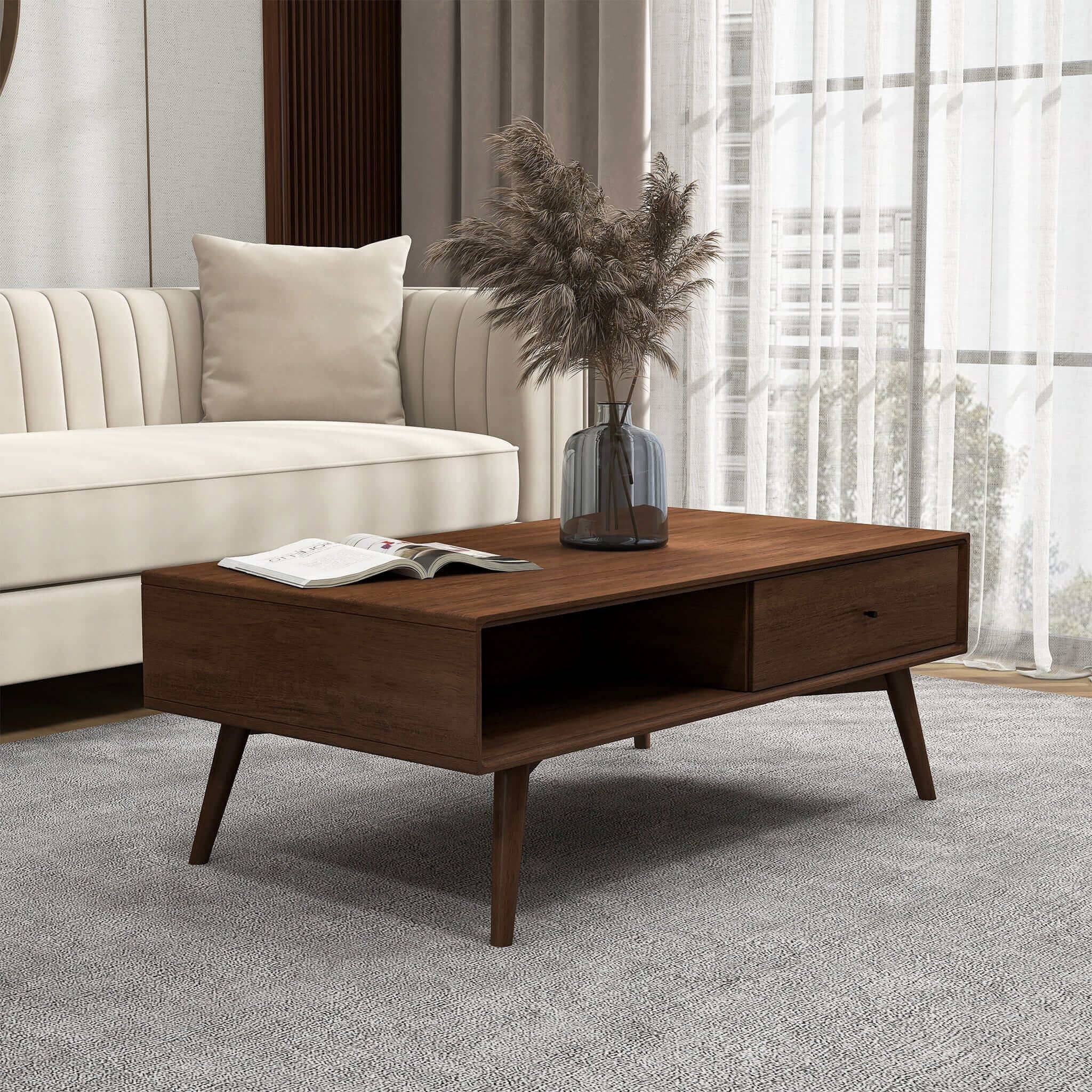 Caroline - Coffee Table - Walnut Brown - Image 8