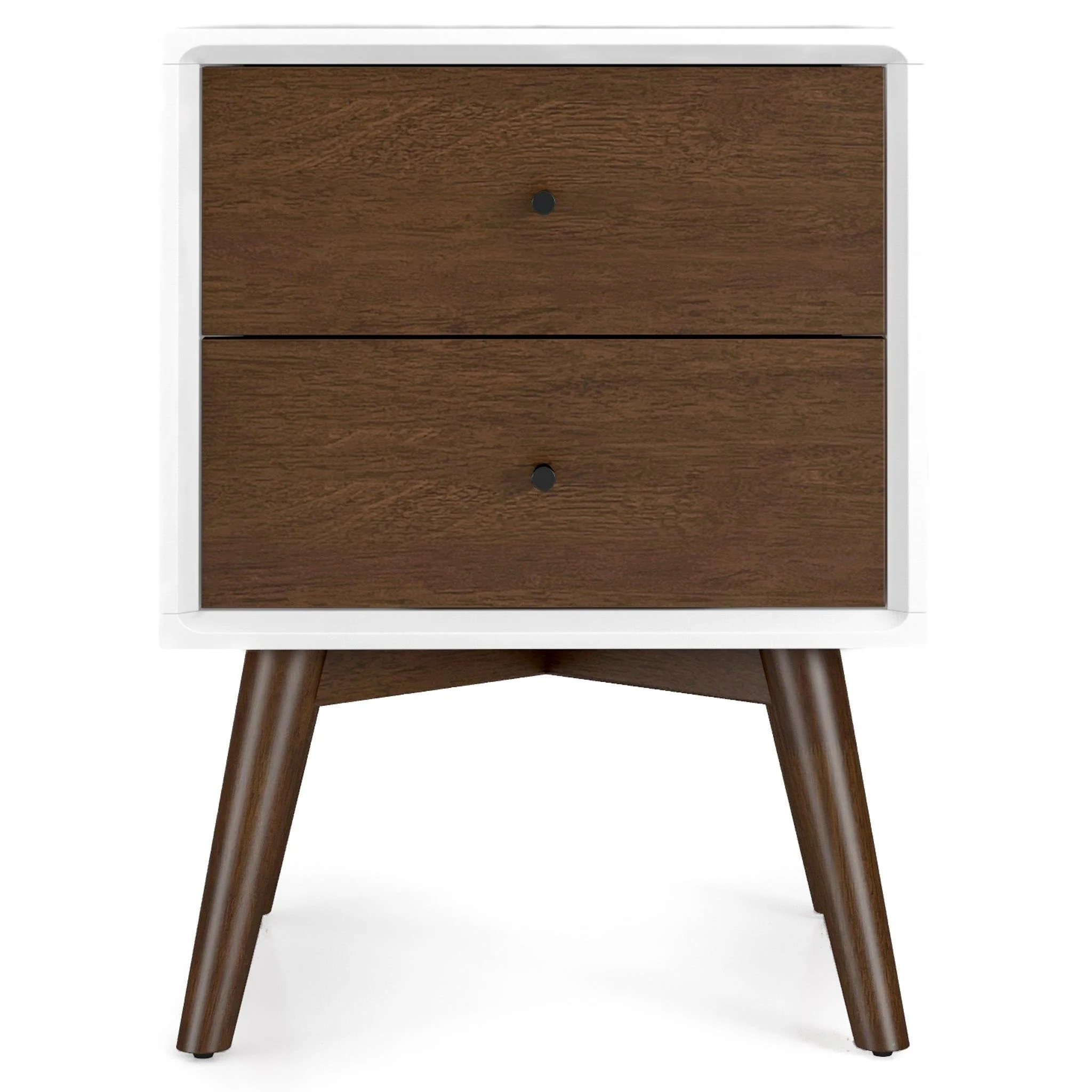 Caroline - Mid-Century Modern Style Night Stand 2 Drawer - Image 11