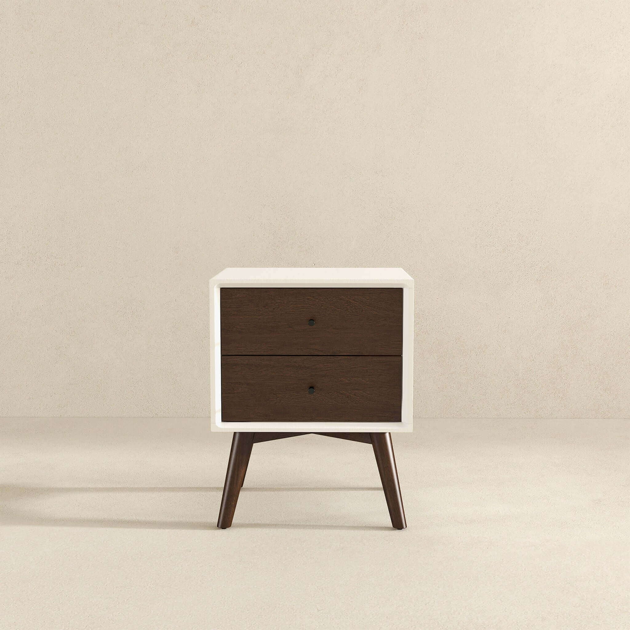 Caroline - Mid-Century Modern Style Night Stand 2 Drawer - Image 18